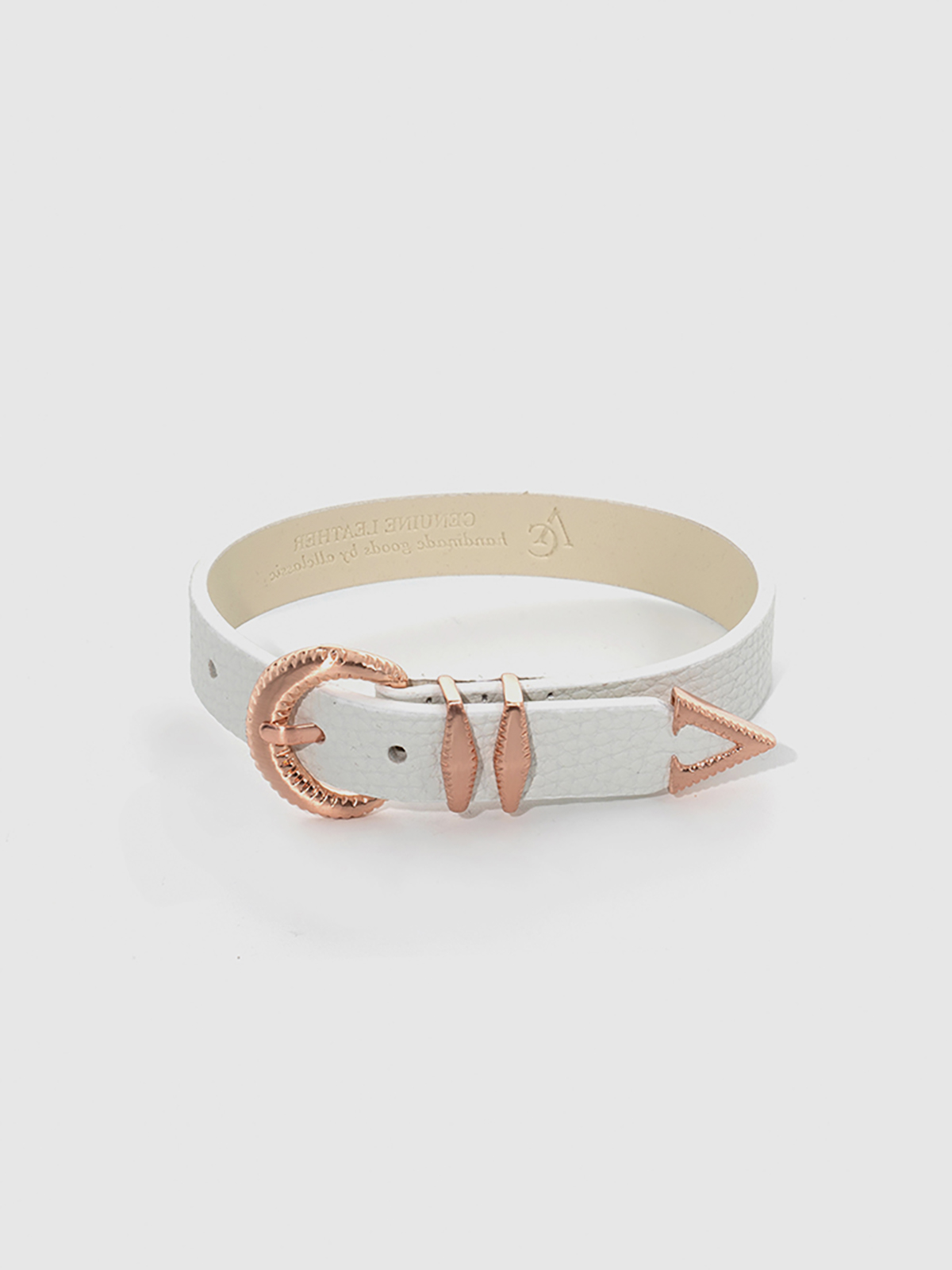 Signature AC Bracelet #001 [White & Rose gold]
