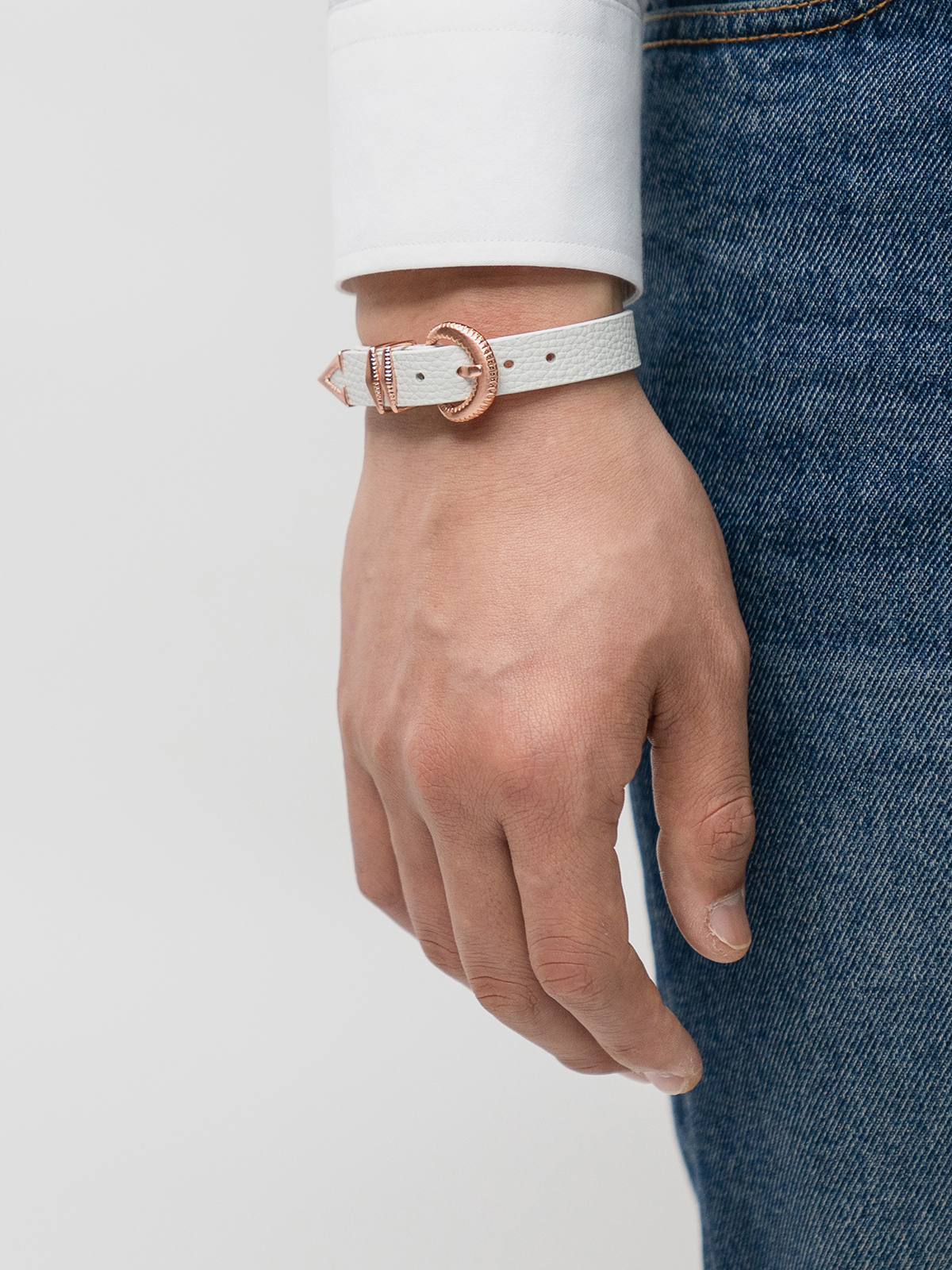 Signature AC Bracelet #001 [White & Rose gold]