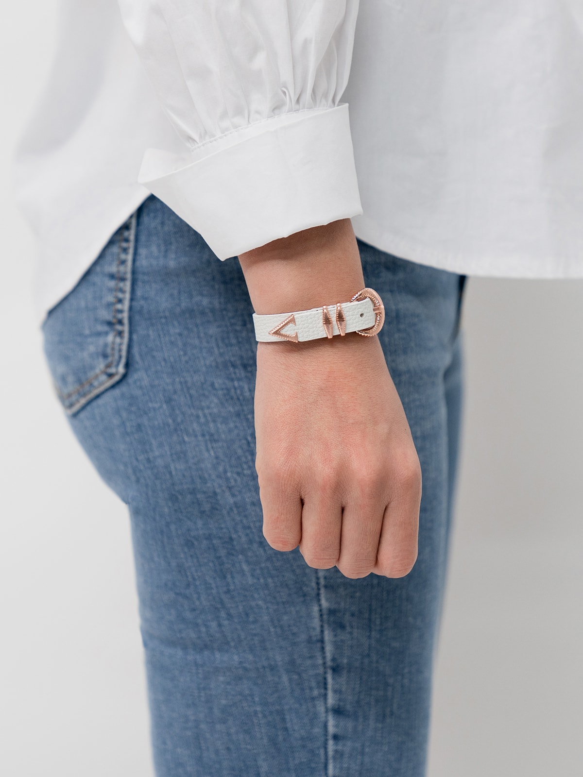 Signature AC Bracelet #001 [White & Rose gold]