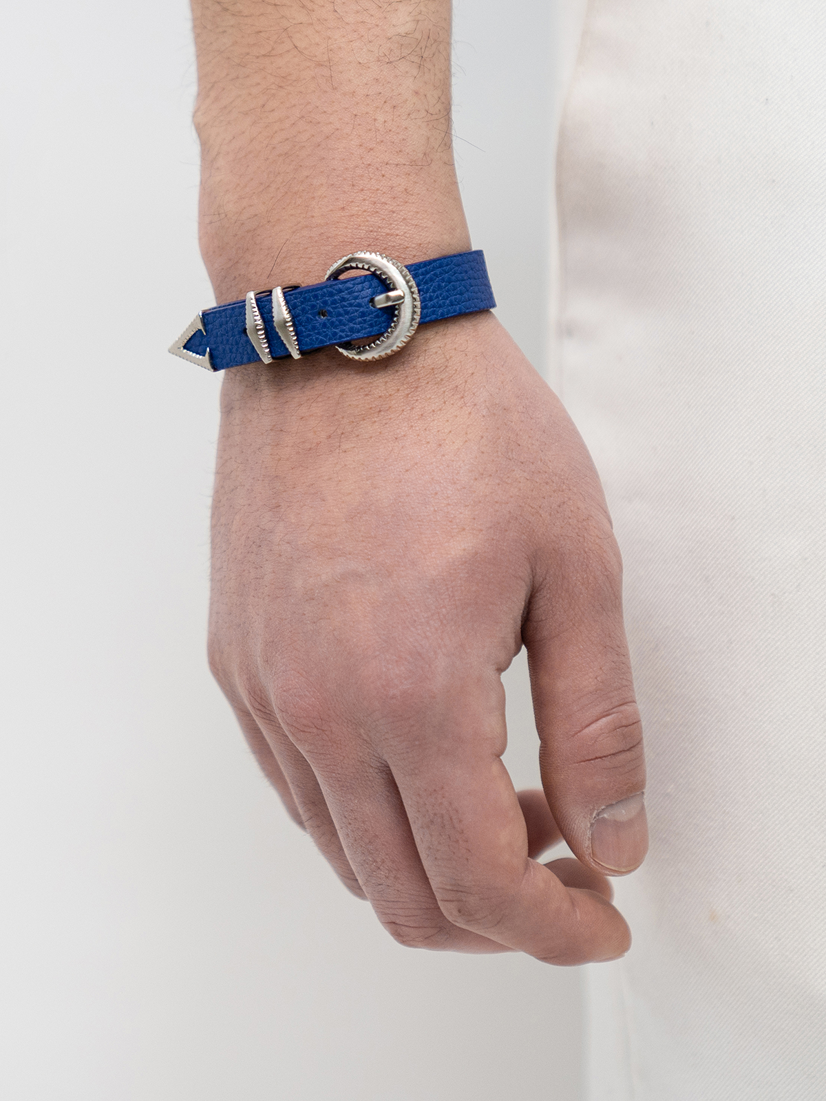 Signature AC Belt #001 [Blue & Silver]