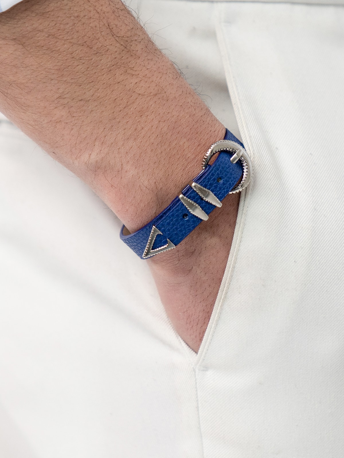 Signature AC Belt #001 [Blue & Silver]