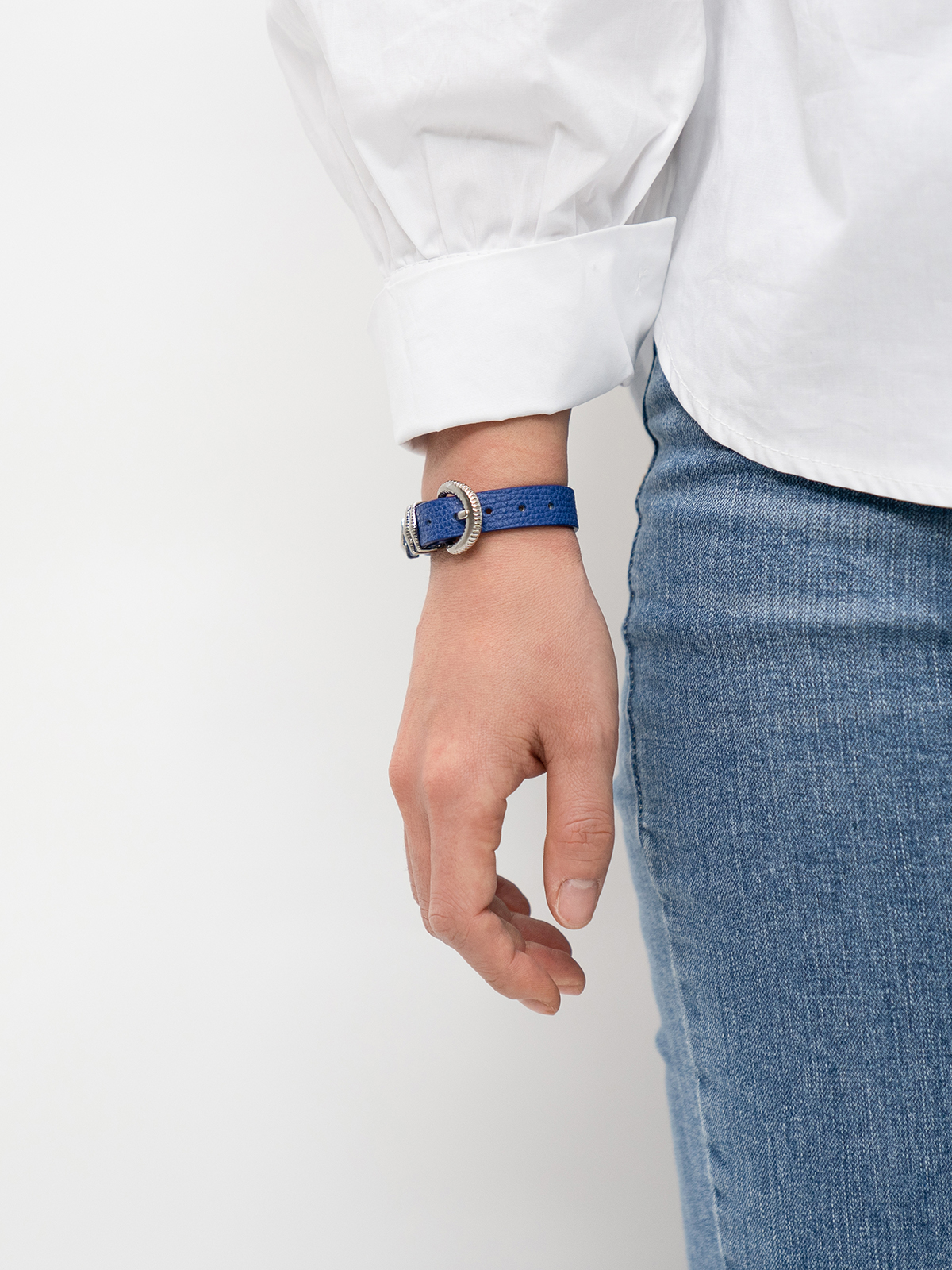 Signature AC Belt #001 [Blue & Silver]