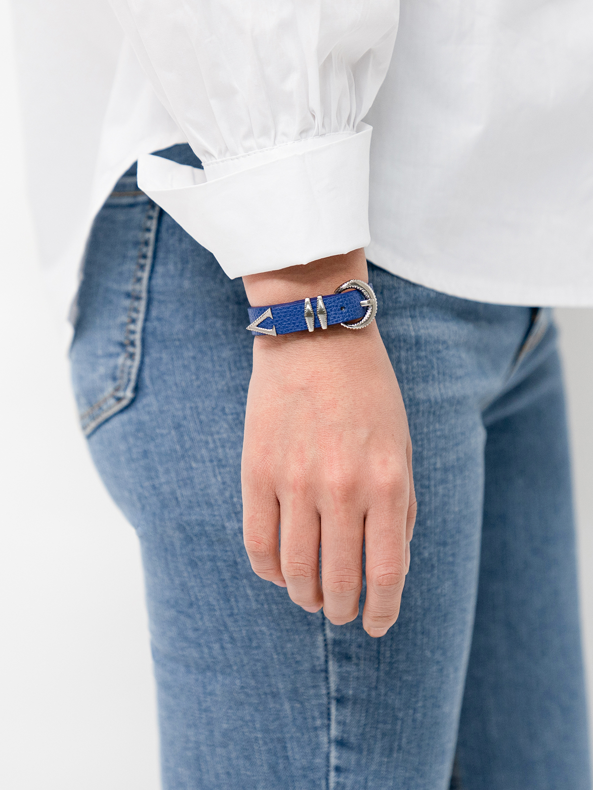 Signature AC Belt #001 [Blue & Silver]