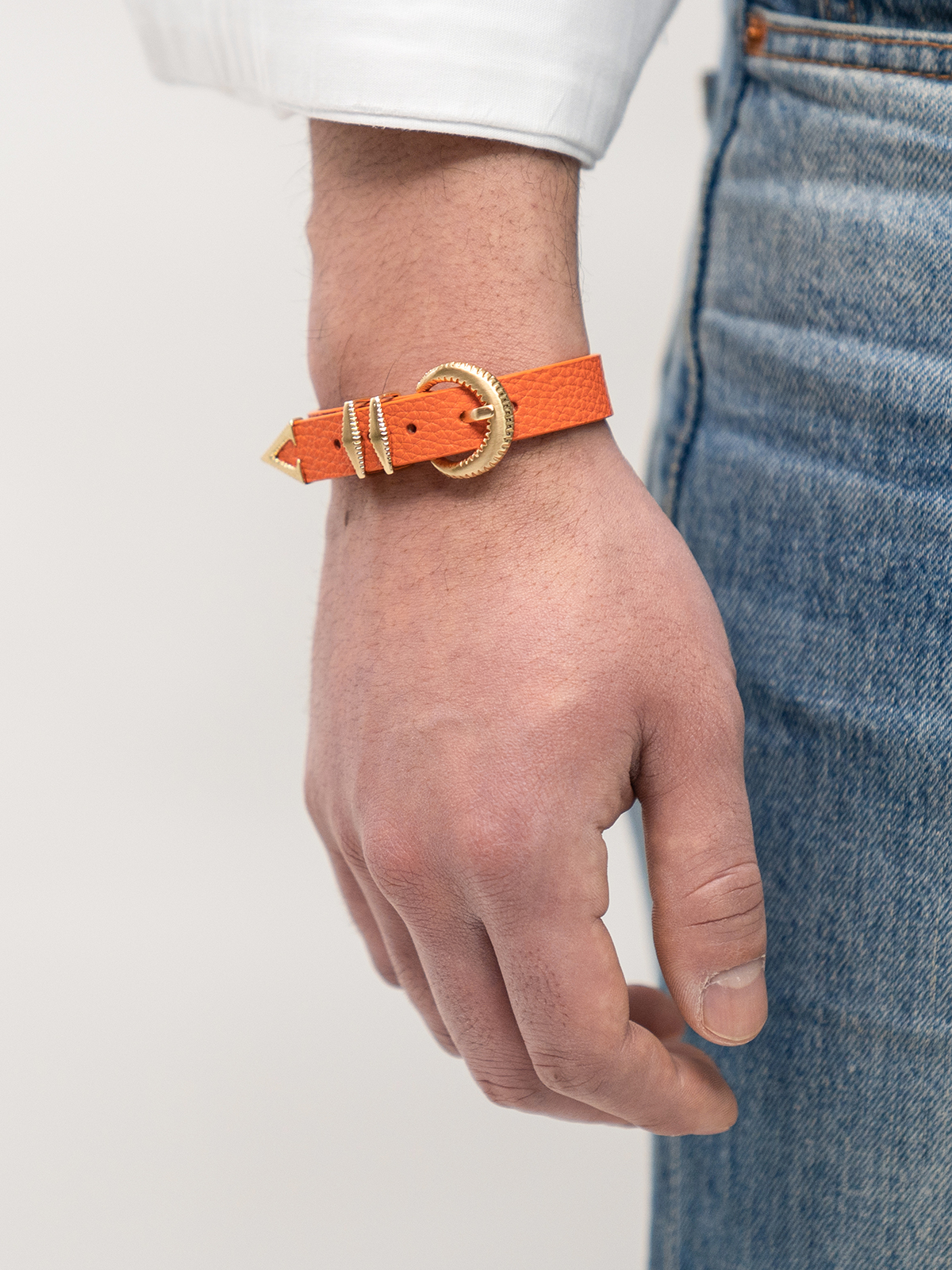 Signature AC Belt #001 [Orange & Gold]