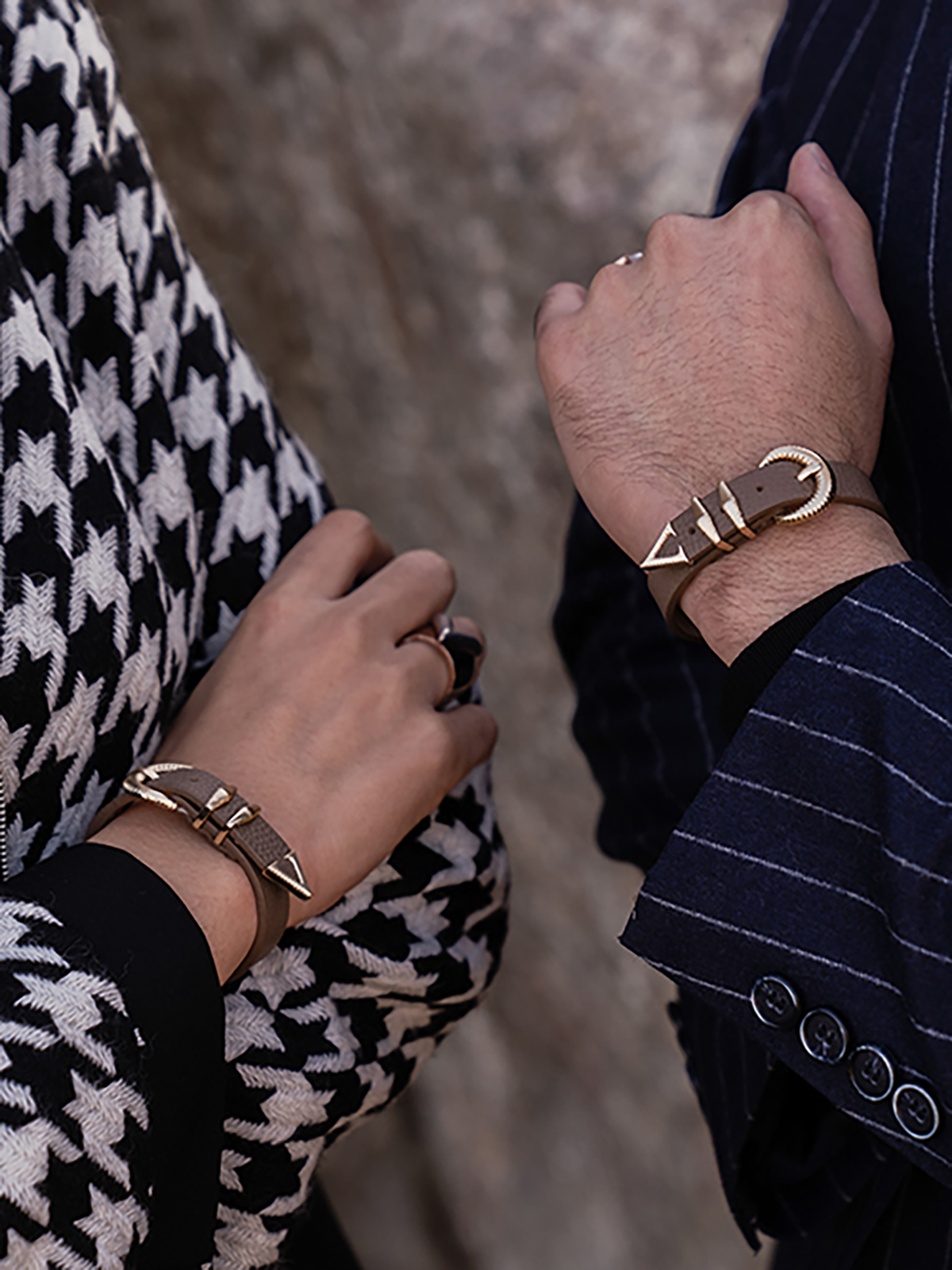 Signature AC Belt #001 [Etoupe & Gold]