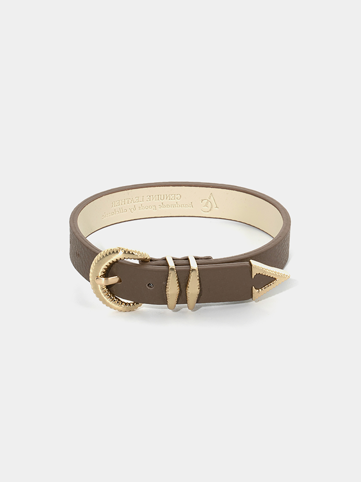 Signature AC Belt #001 [Etoupe & Gold]
