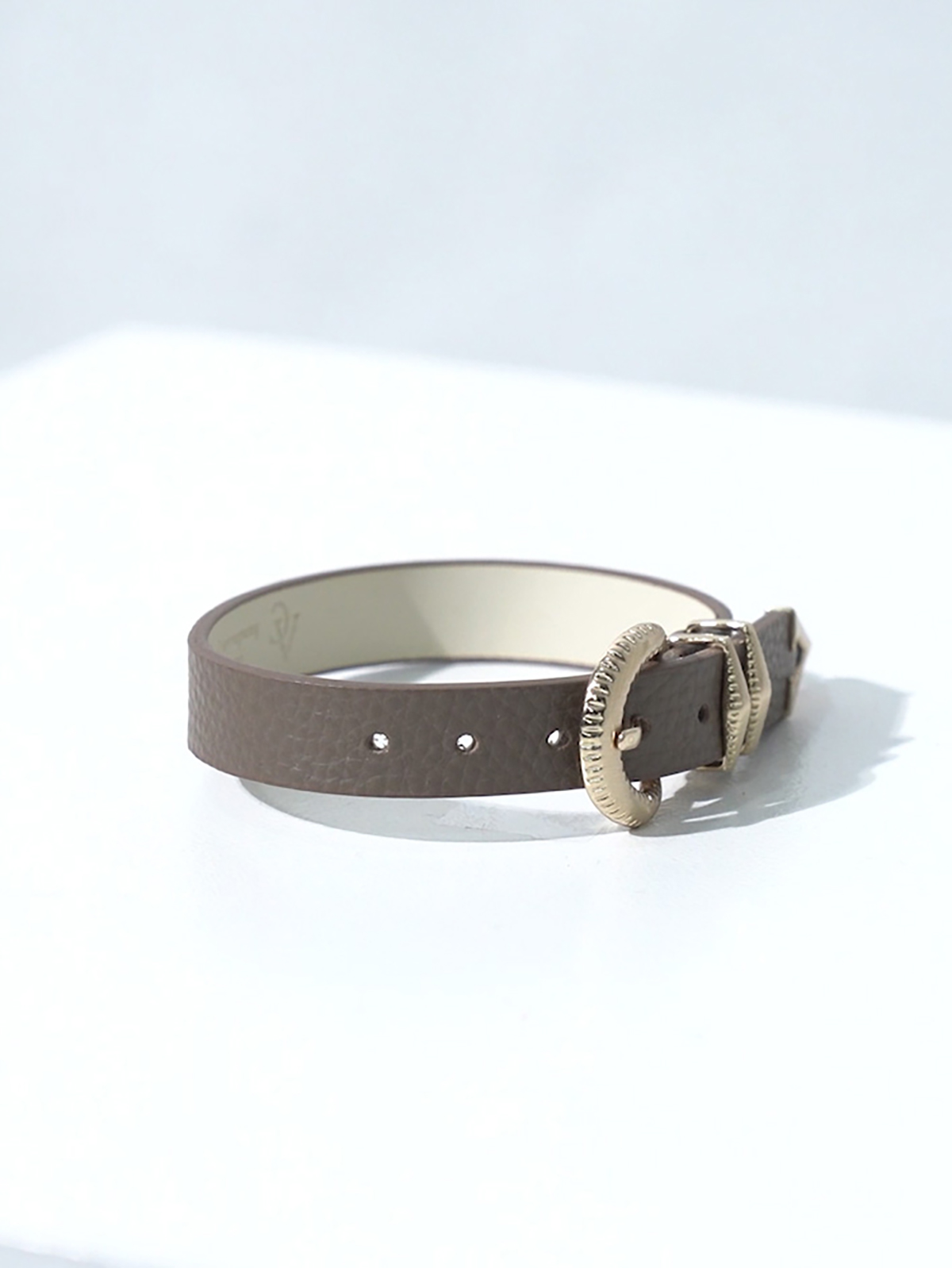 Signature AC Belt #001 [Etoupe & Gold]