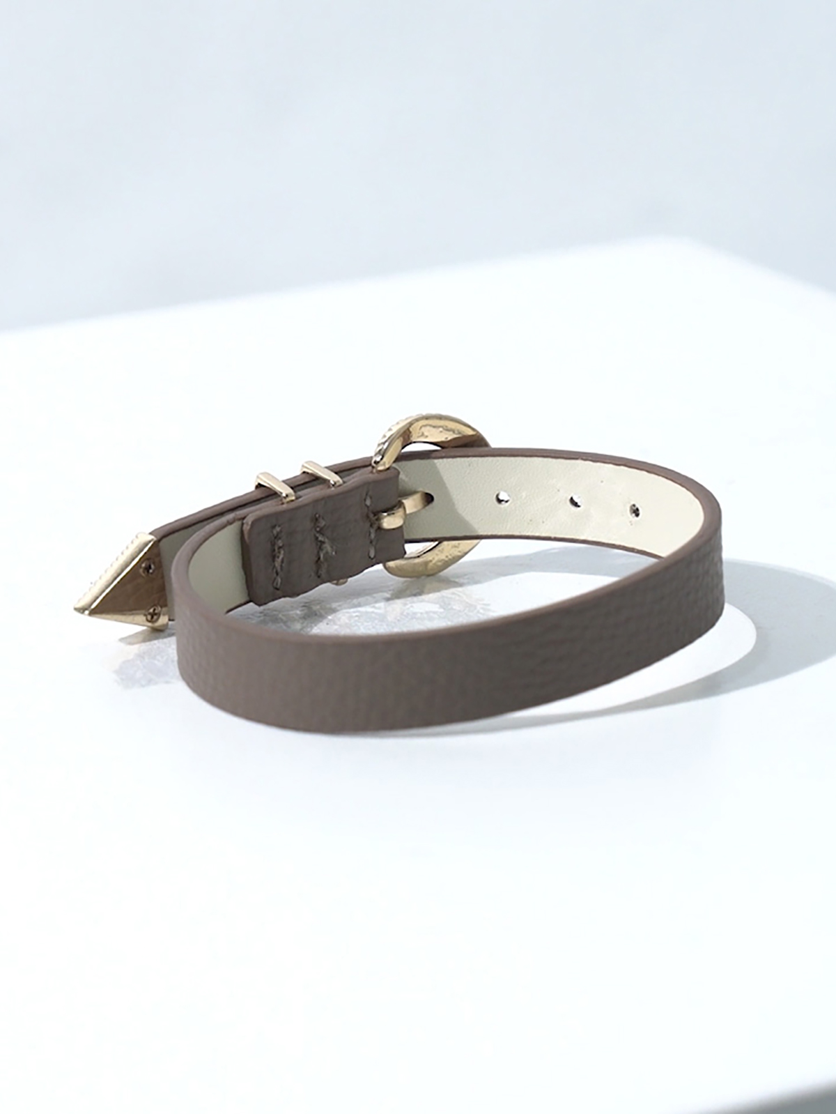 Signature AC Belt #001 [Etoupe & Gold]