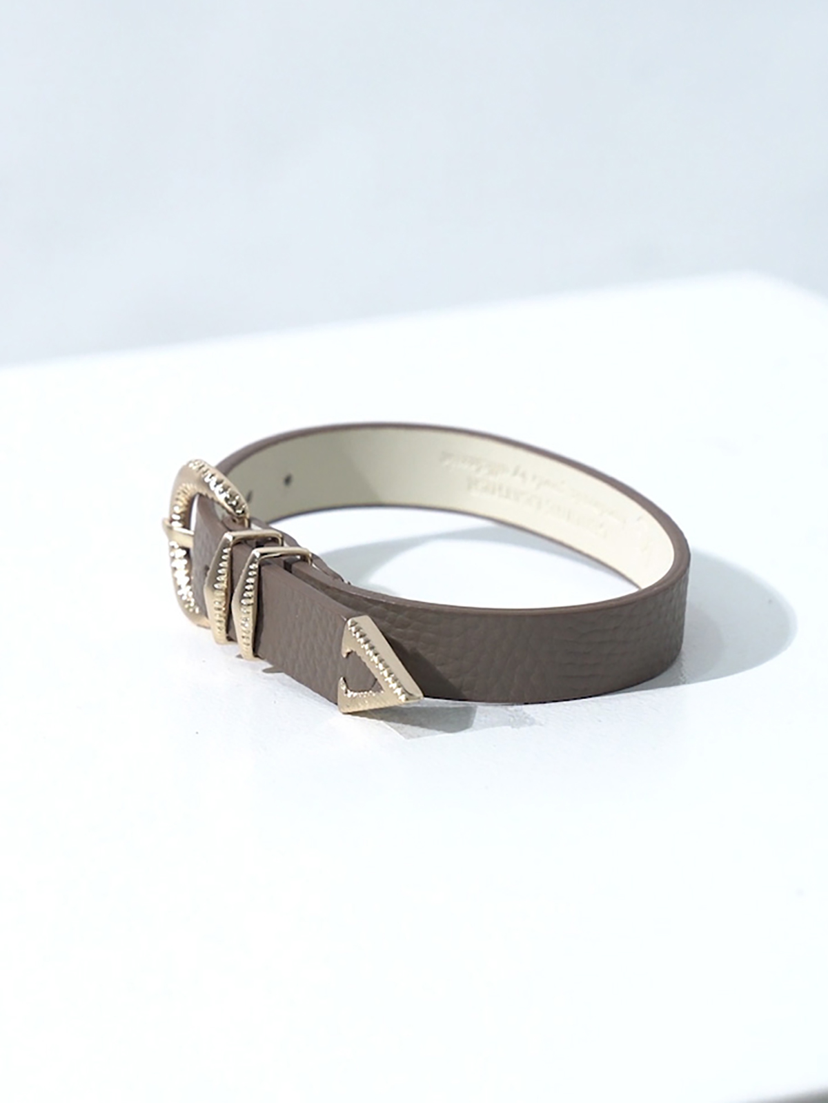 Signature AC Belt #001 [Etoupe & Gold]