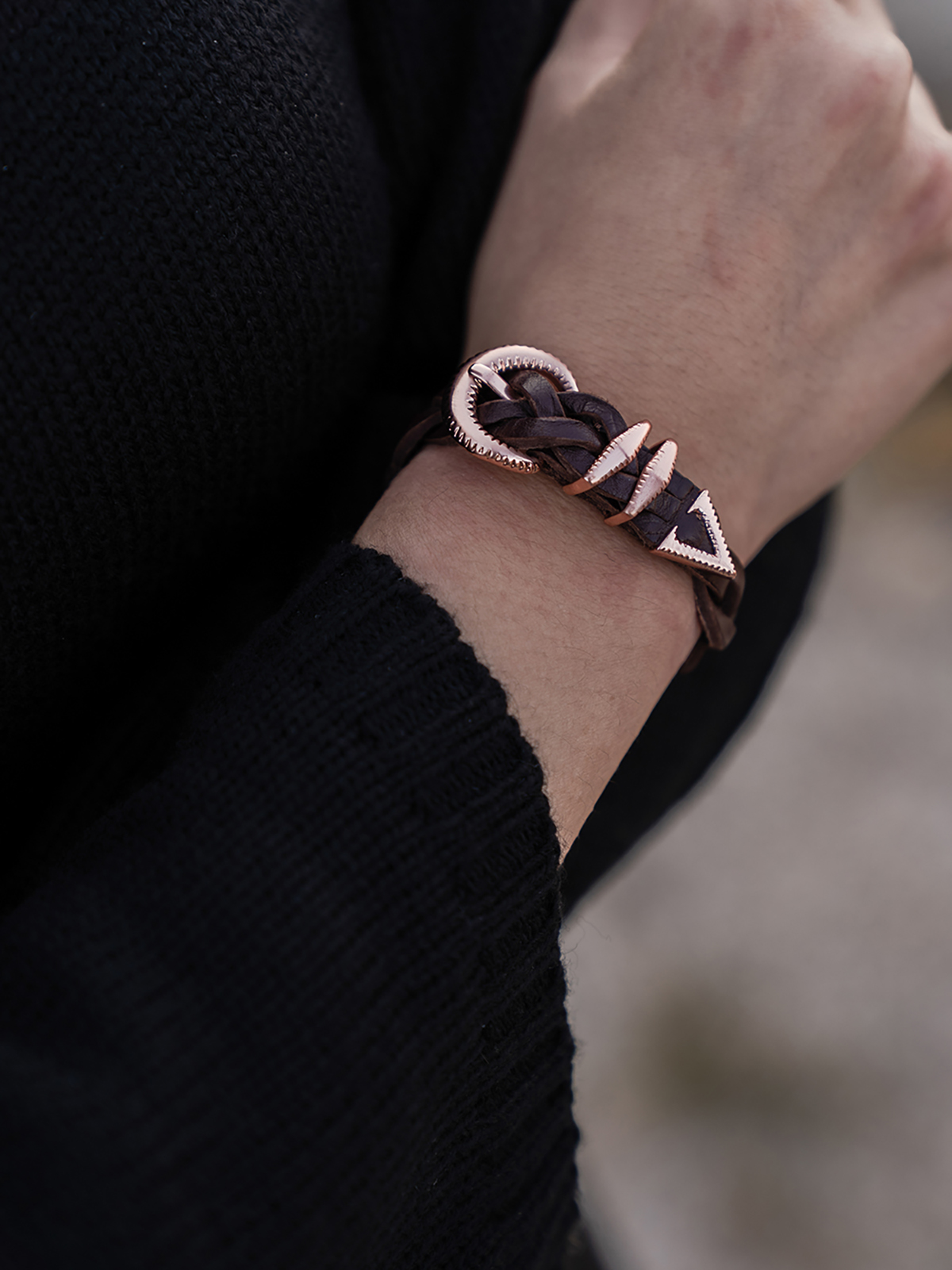 Signature AC Belt #001 [W.brown & Rose gold]