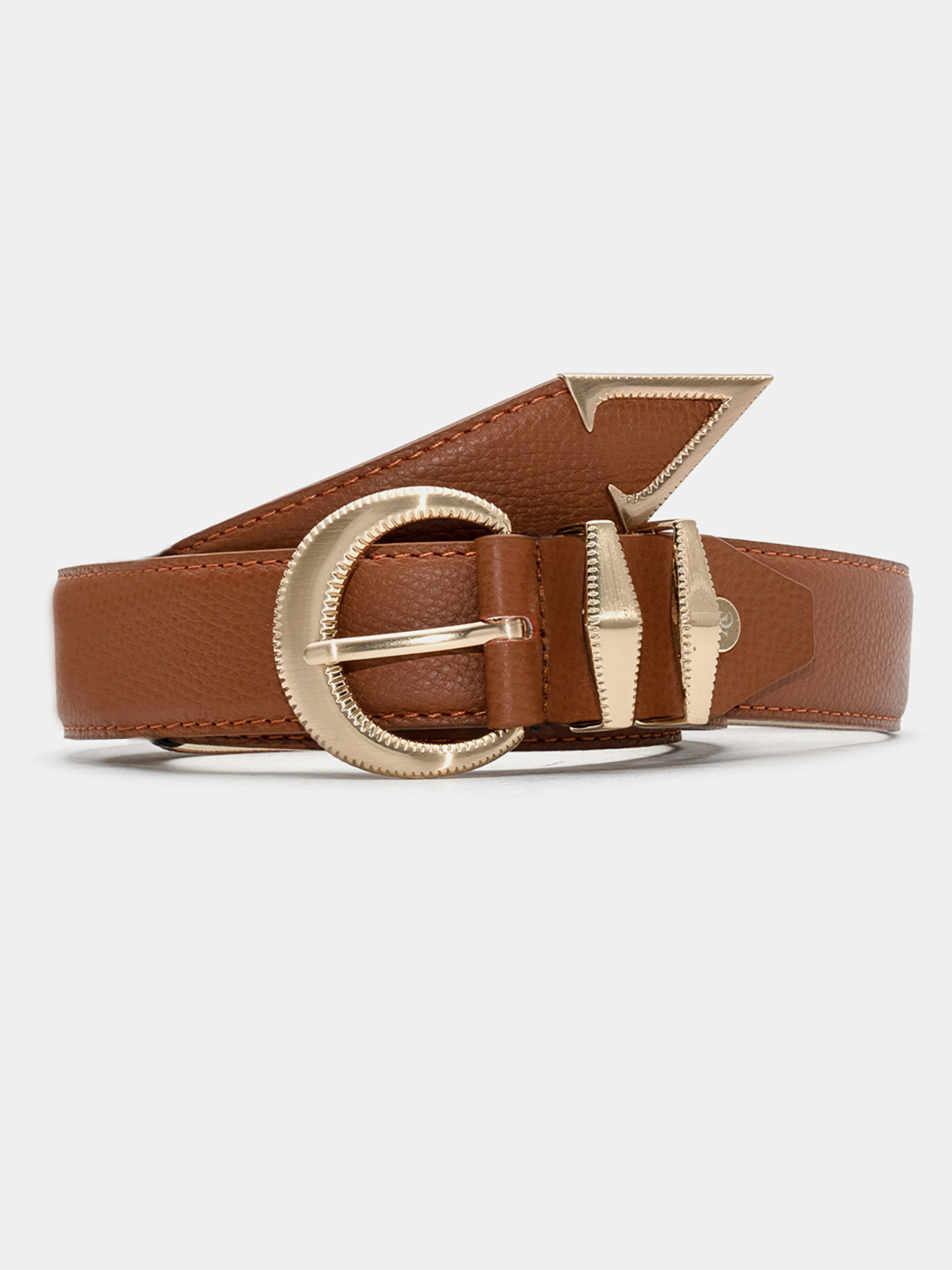 Signature AC Belt #001 [A.brown & Gold]