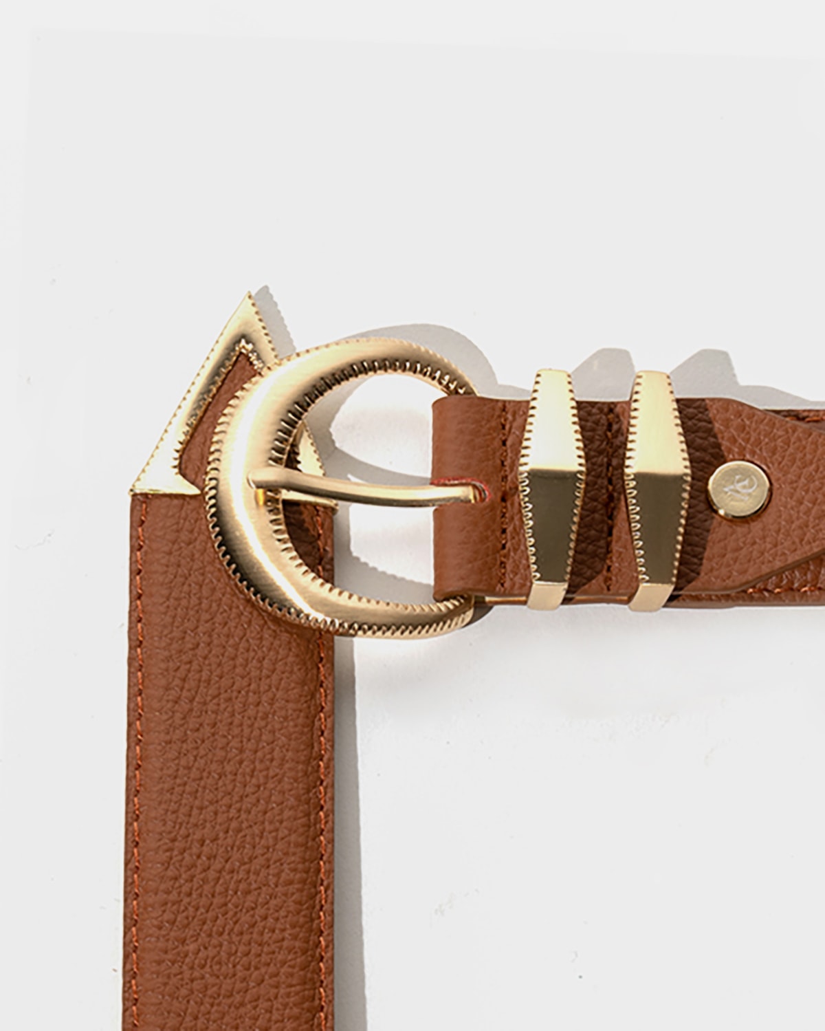 Signature AC Belt #001 [A.brown & Gold]