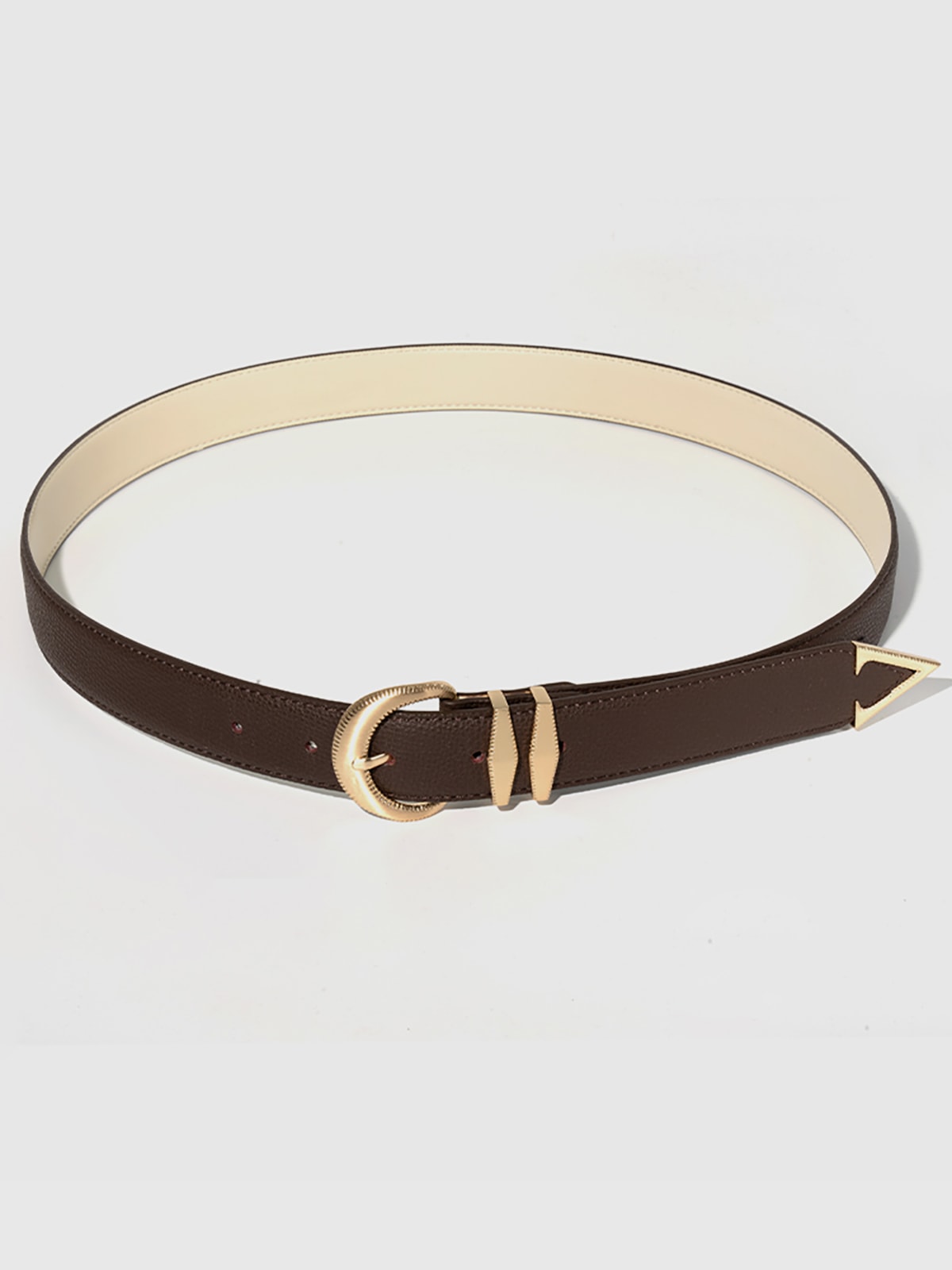 Signature AC Belt #001 [D.brown & Gold]