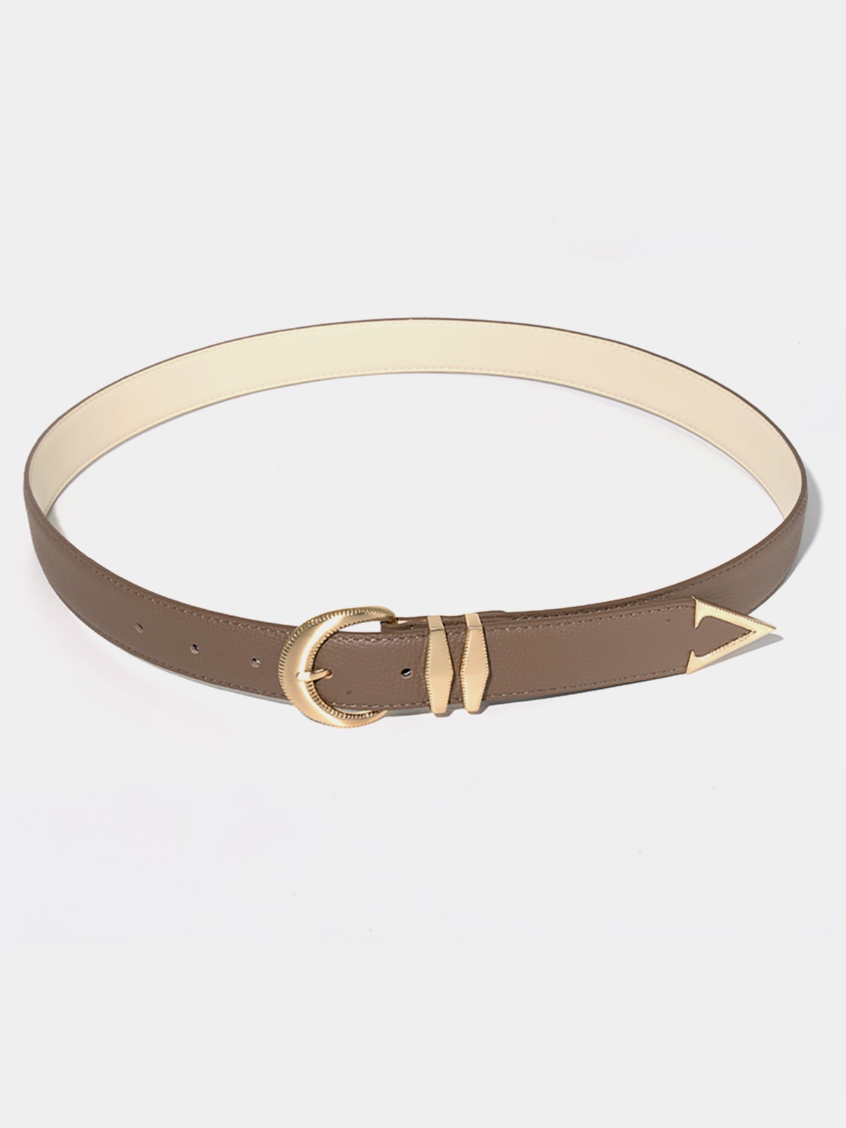 Signature AC Belt #001 [Etoupe & Gold]