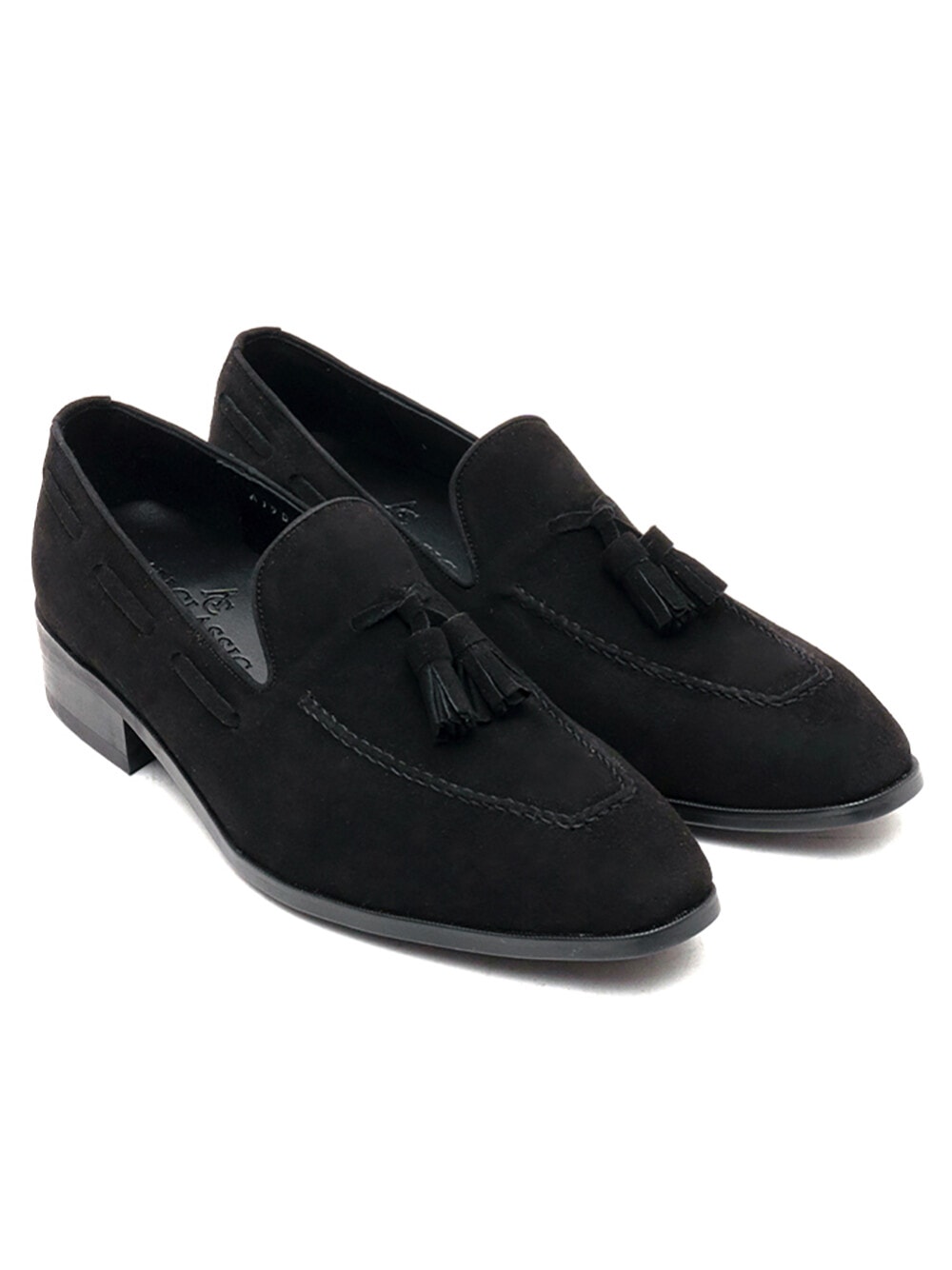 Ardor Tassel loafers #011 [Black suede]