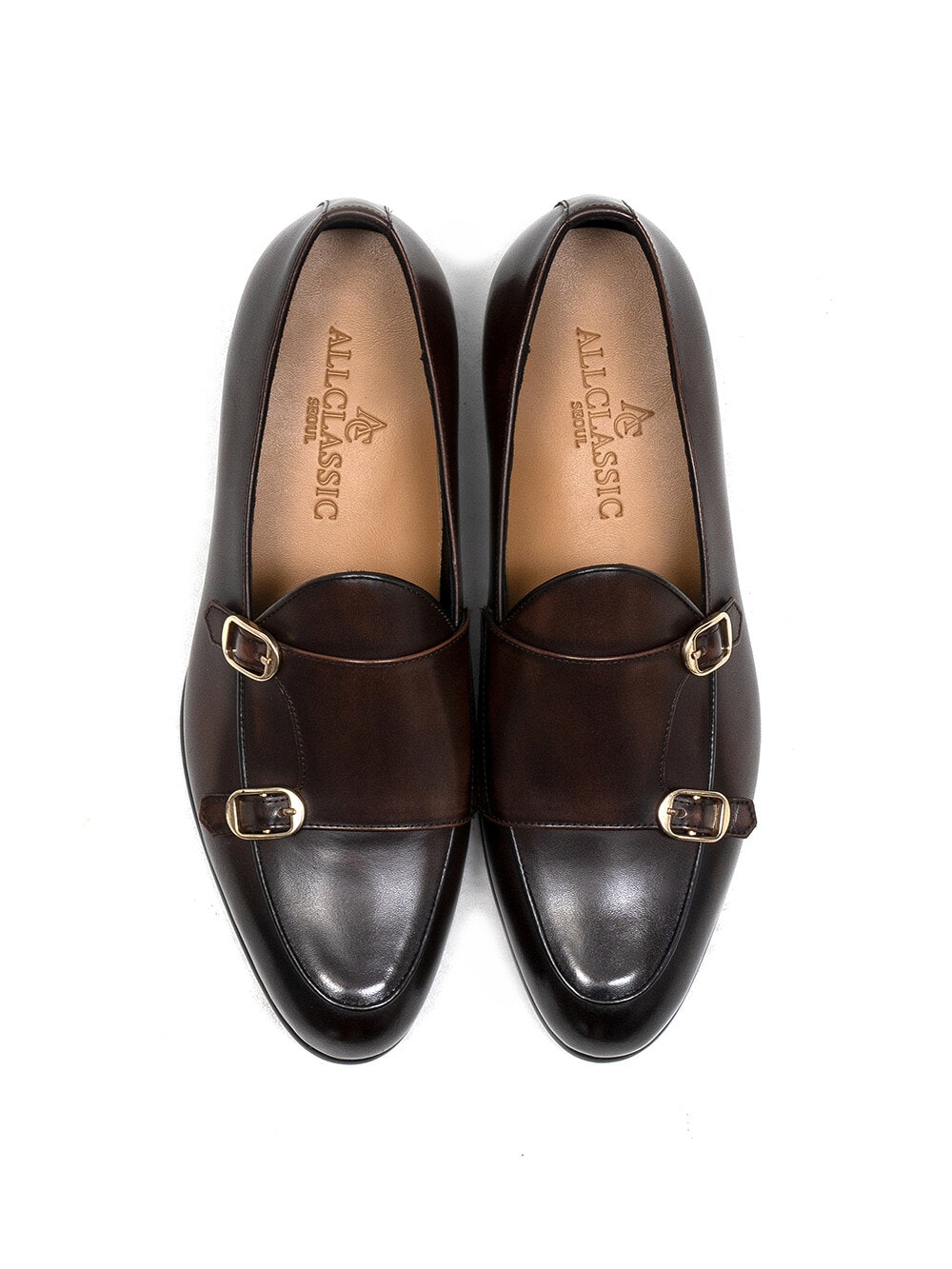 Belgian Monk Loafers #4403 [Classic brown]