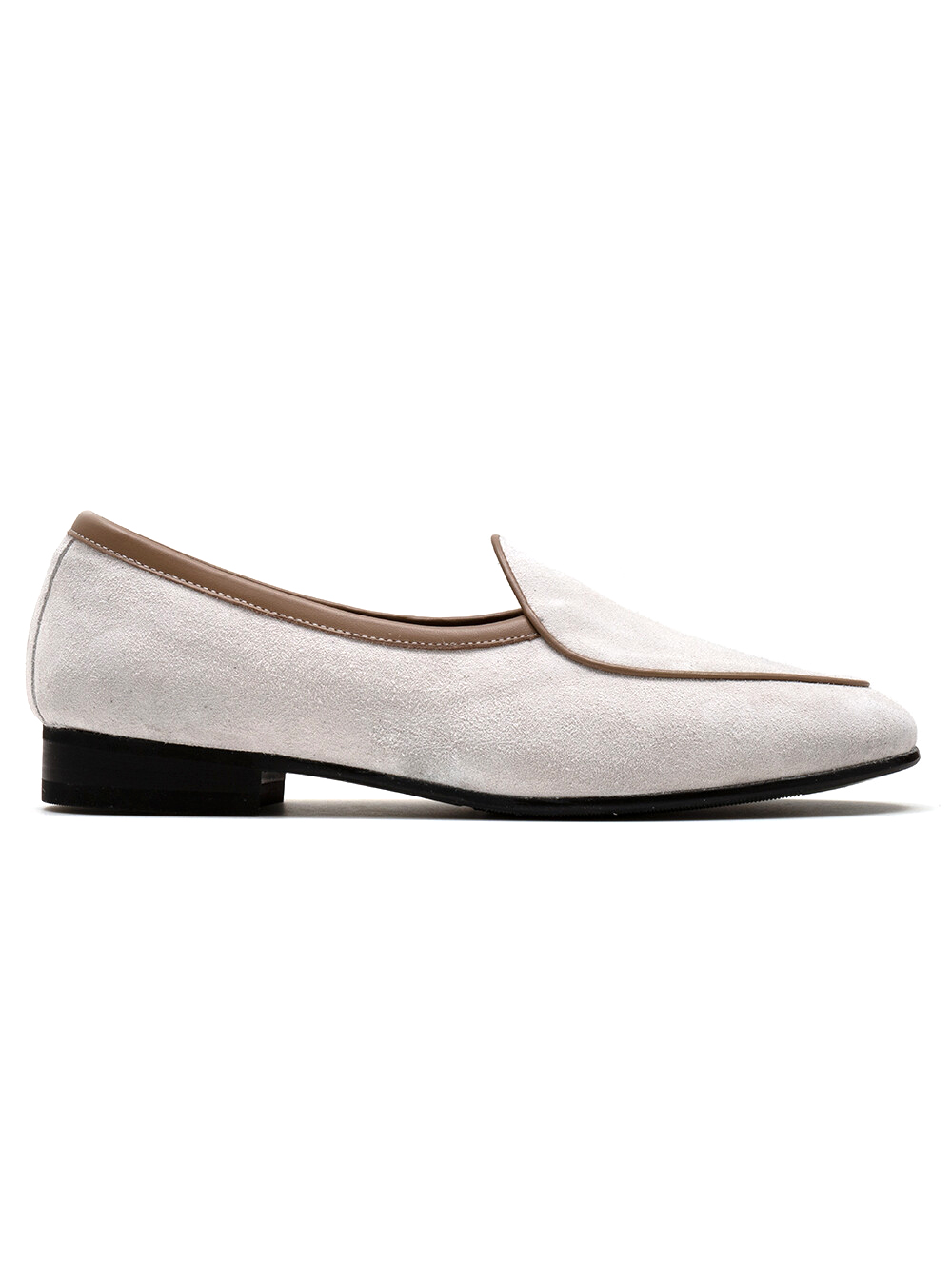 Belgian Loafers #4400 [White suede]