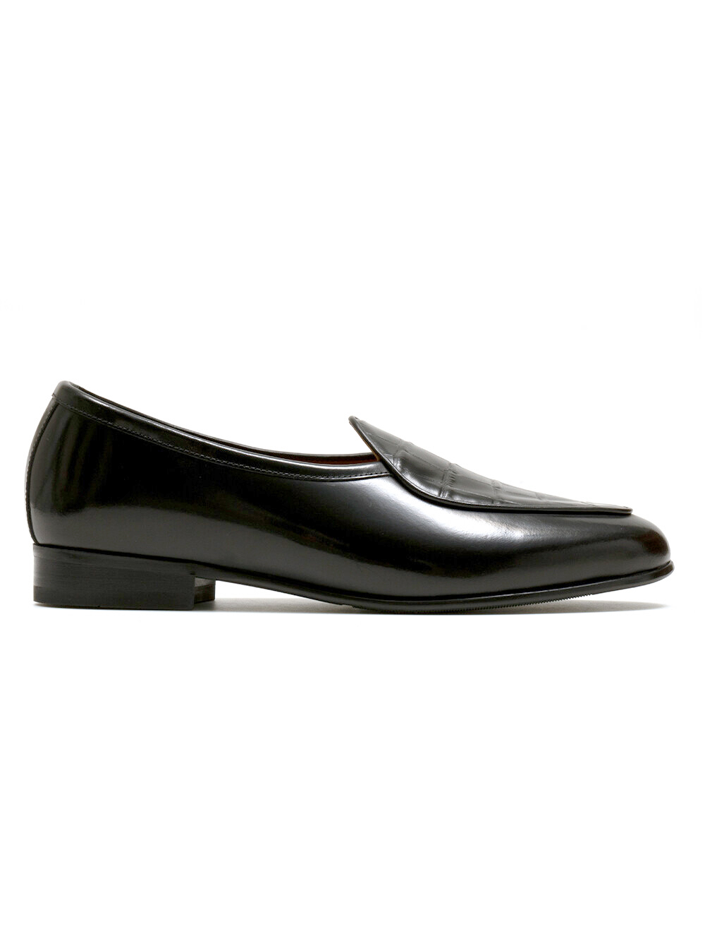 Belgian Loafers #4400 [Black crocodile]