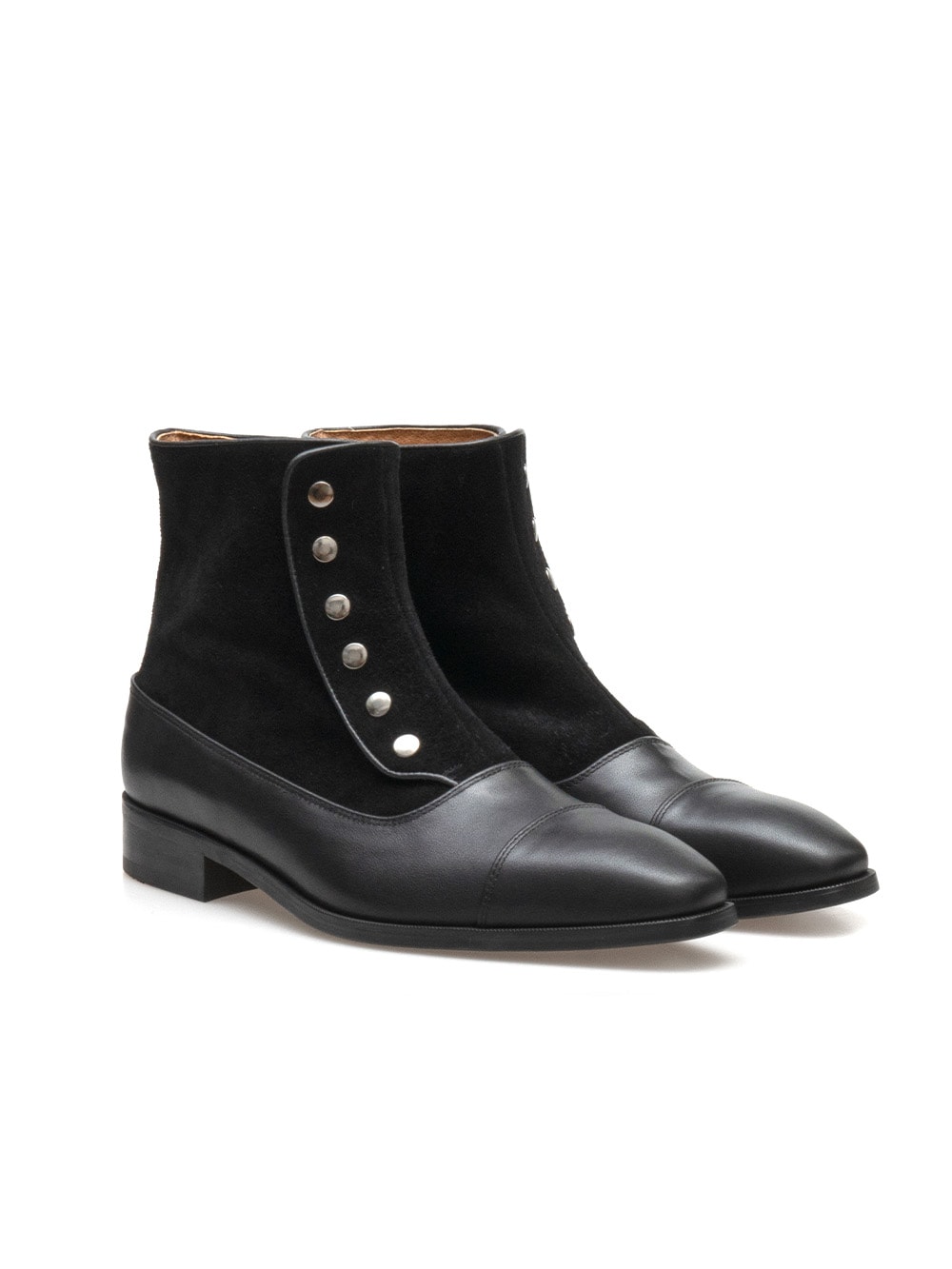 Ardor Button boots #140 [Black suede]