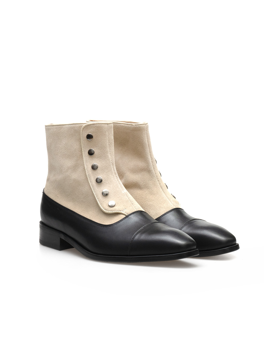 Ardor Button boots #140 [Ivory suede]