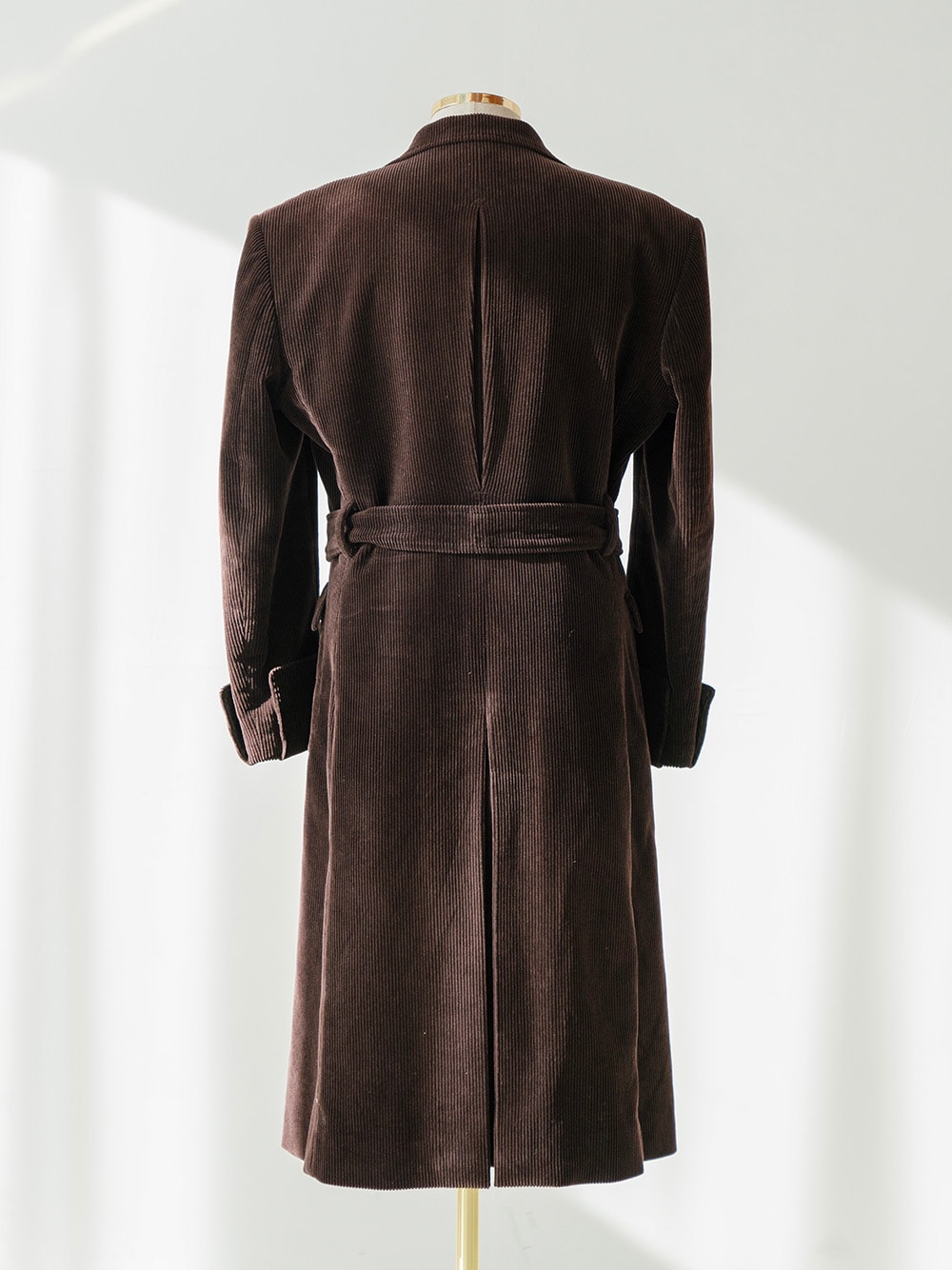 Tailored Robe Coat #002 [D.brown corduroy]