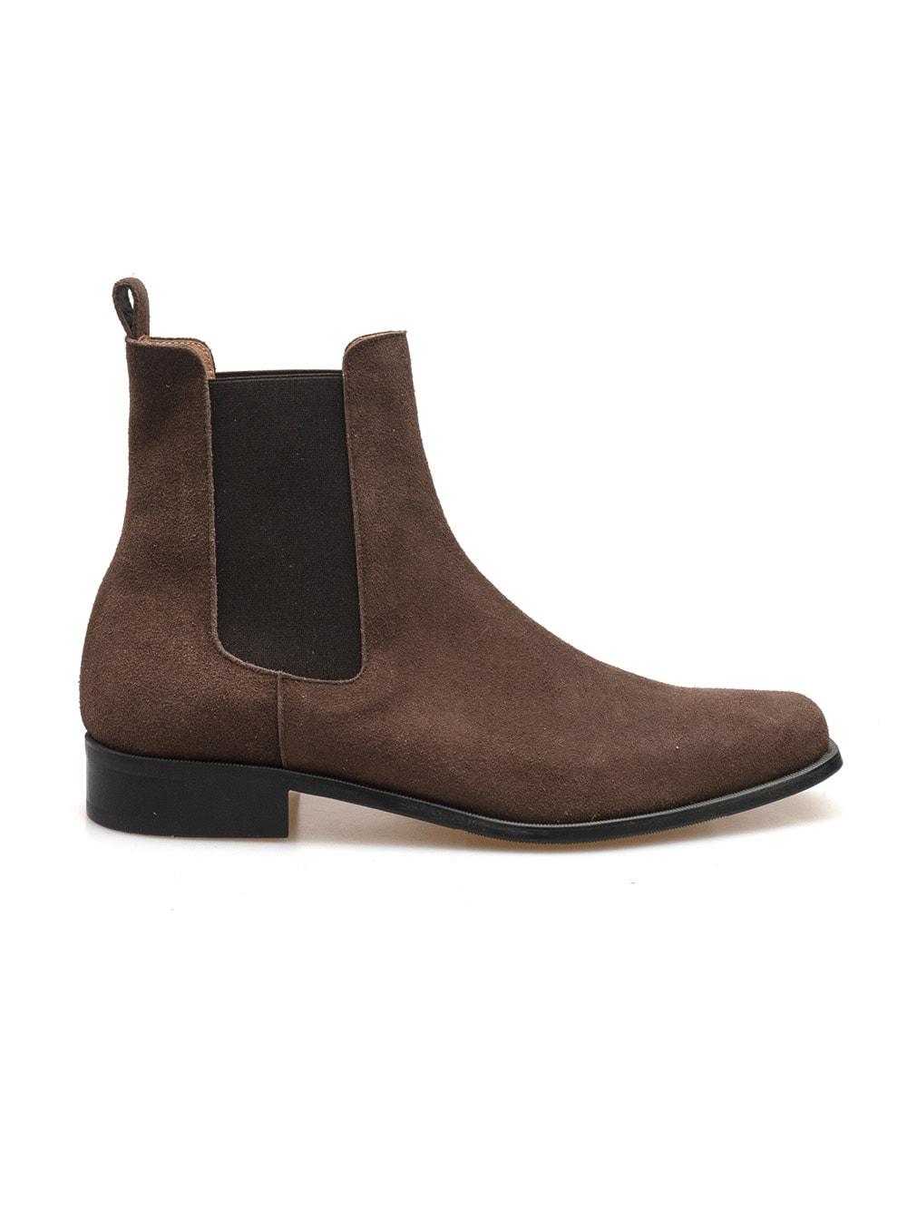 Estro Chelsea Boots #080 [Dark brown suede]