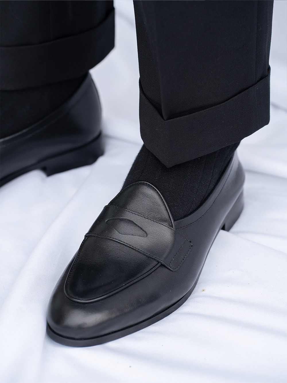 Belgian Penny Loafers #4401 [Black]