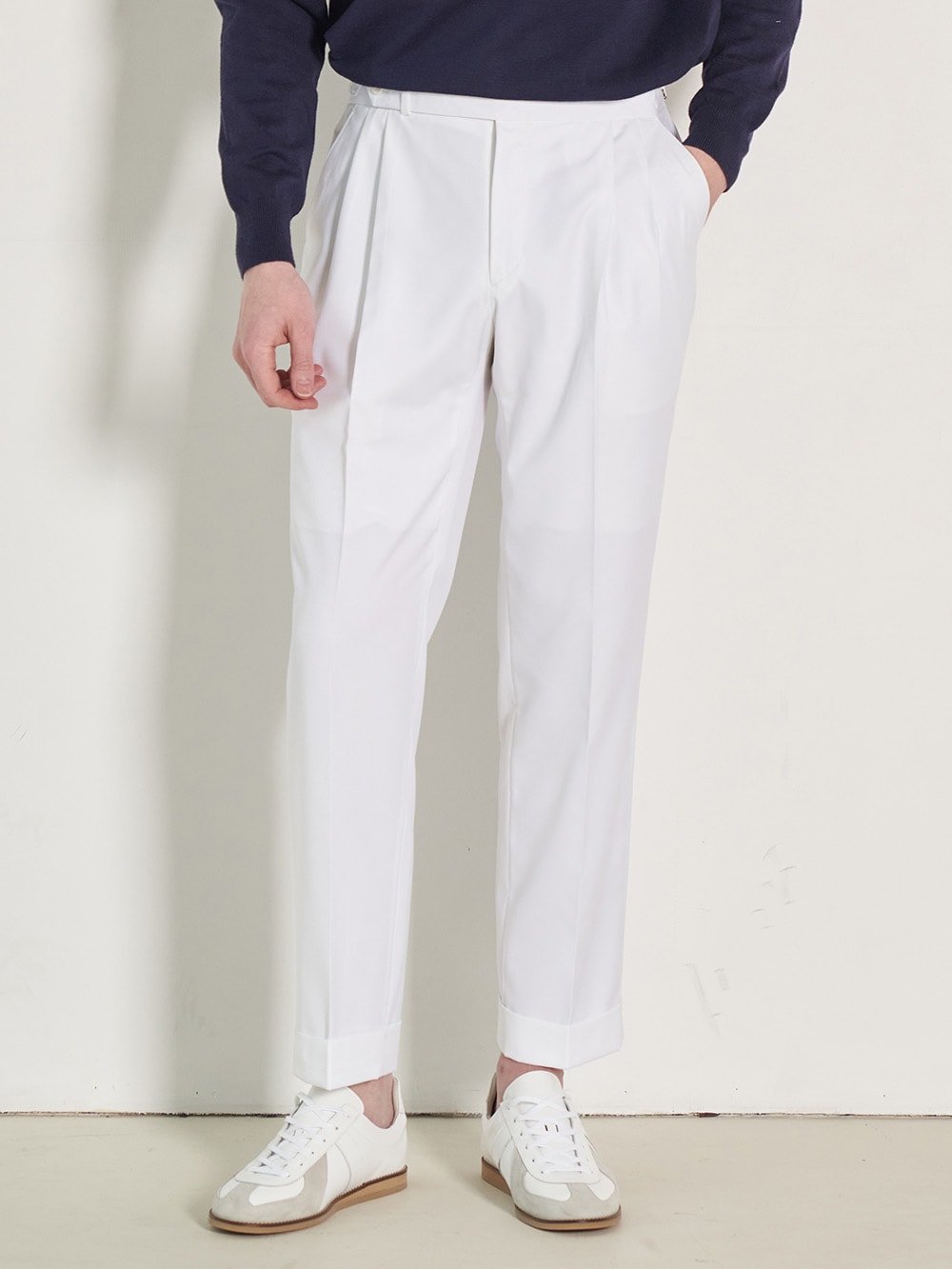 Tailored 2-Pleats Pants #010 [White]