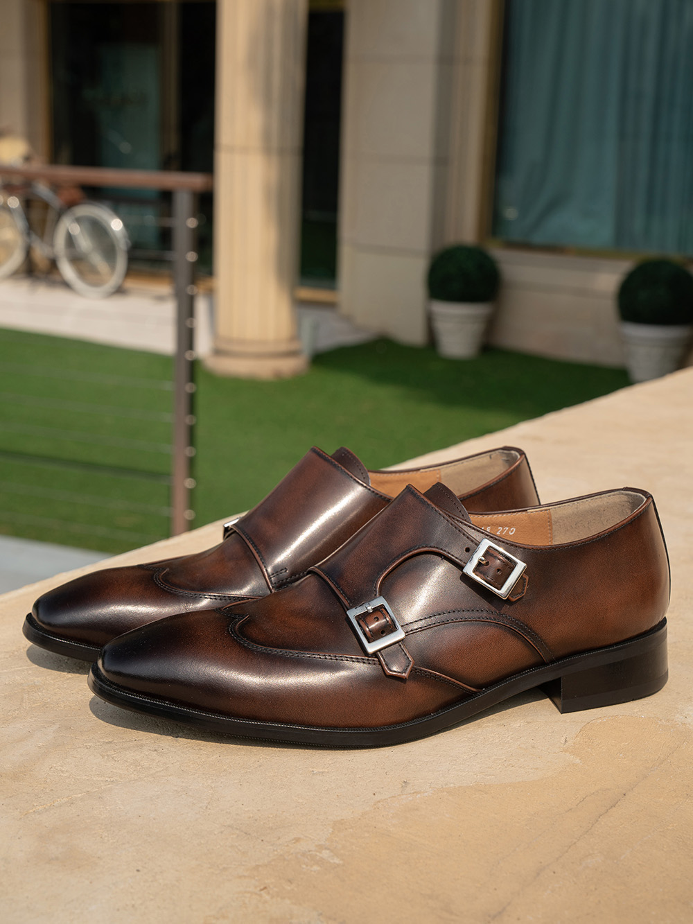 Ardor Monk-strap #018 [Classic brown]
