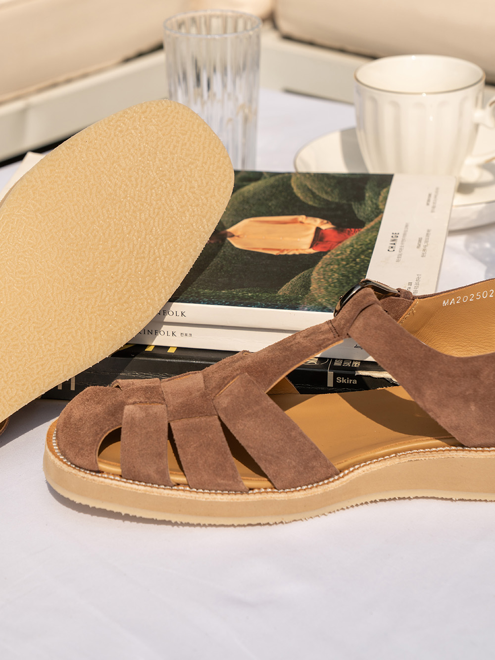 Fisherman Sandals #7001 [Chestnut suede]