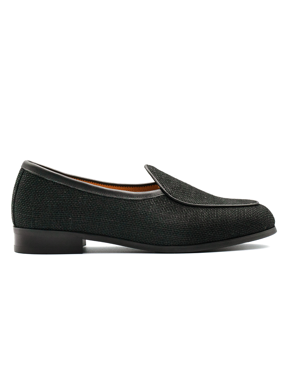 Belgian Loafers #4400 [Black linen]