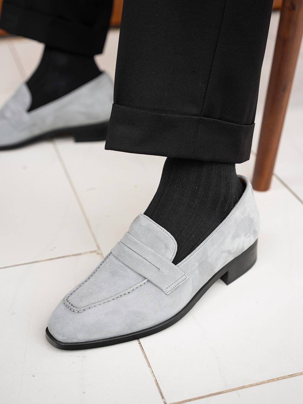 Ardor Loafers #1001 [Gray suede]