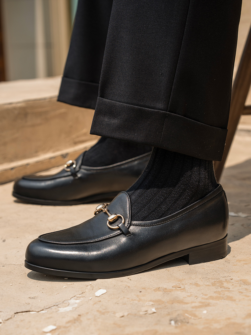 Belgian Horsebit Loafers #4404 [Black]