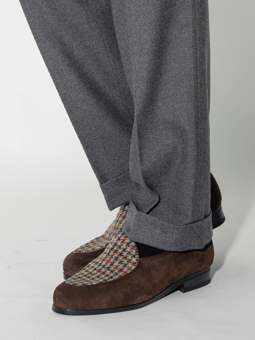 Belgian Loafers #4400 [Brown & Harris tweed]