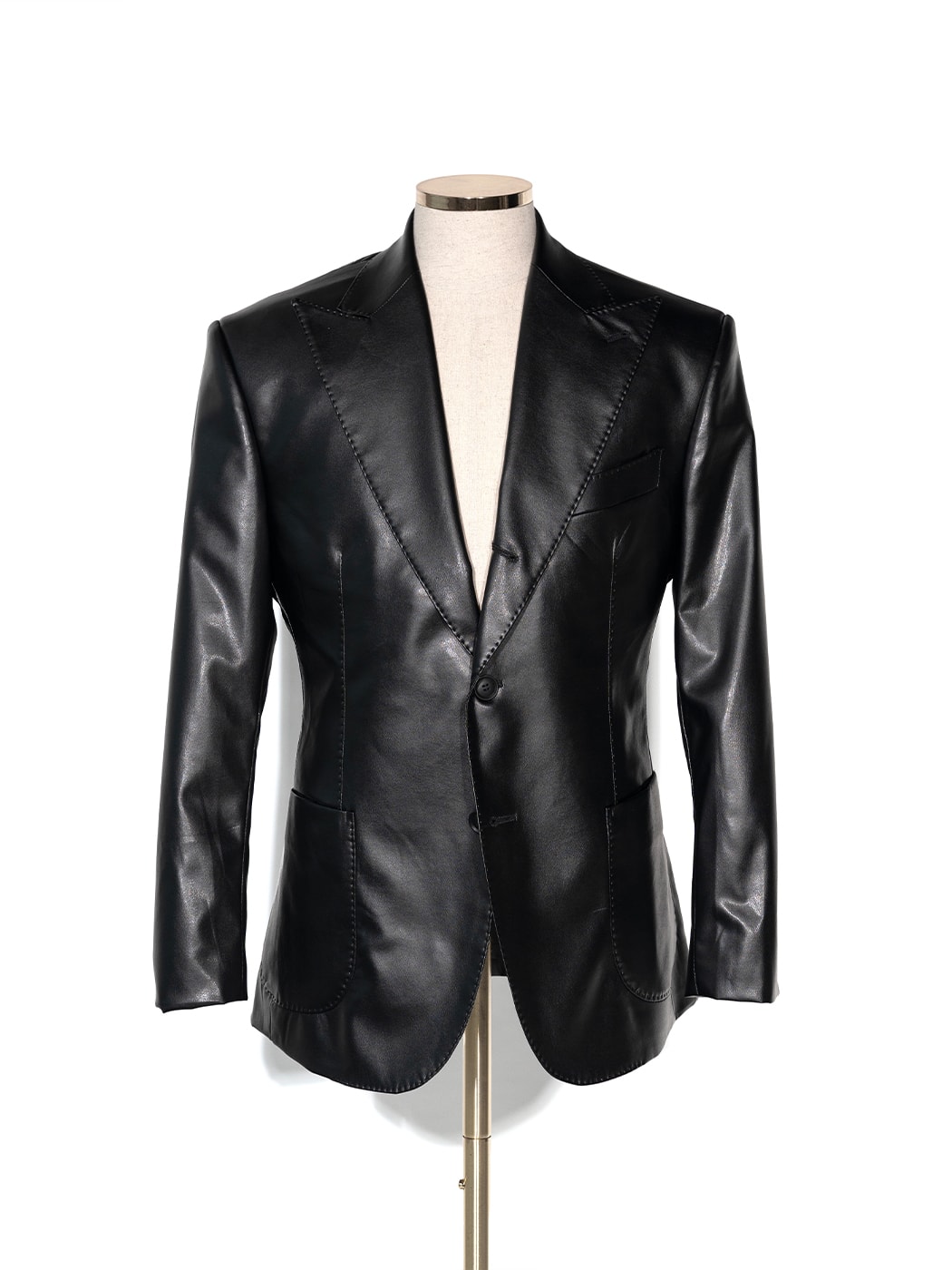 Tailored Leather Jacket #004 [Black]
