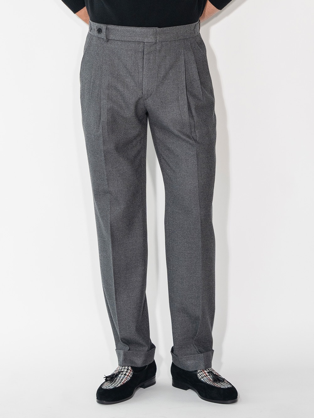 Tailored 2-Pleats Pants #010 [Charcoal]