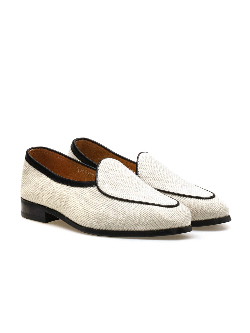 Belgian Loafers #4400 [Ivory linen]