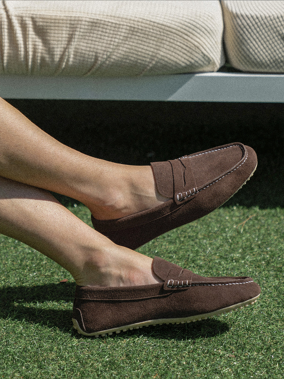 Driving Shoes #600 [Dark brown suede]