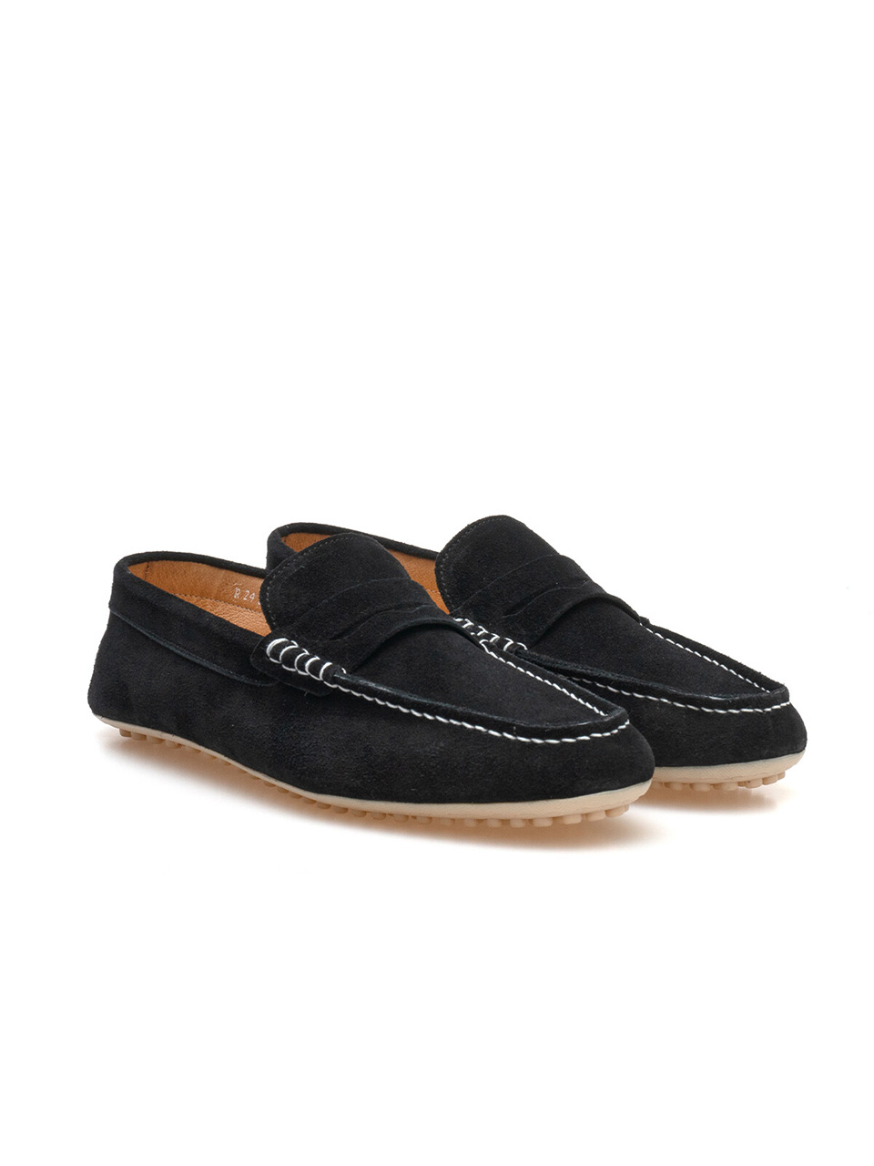 Driving Shoes #600 [Black suede]