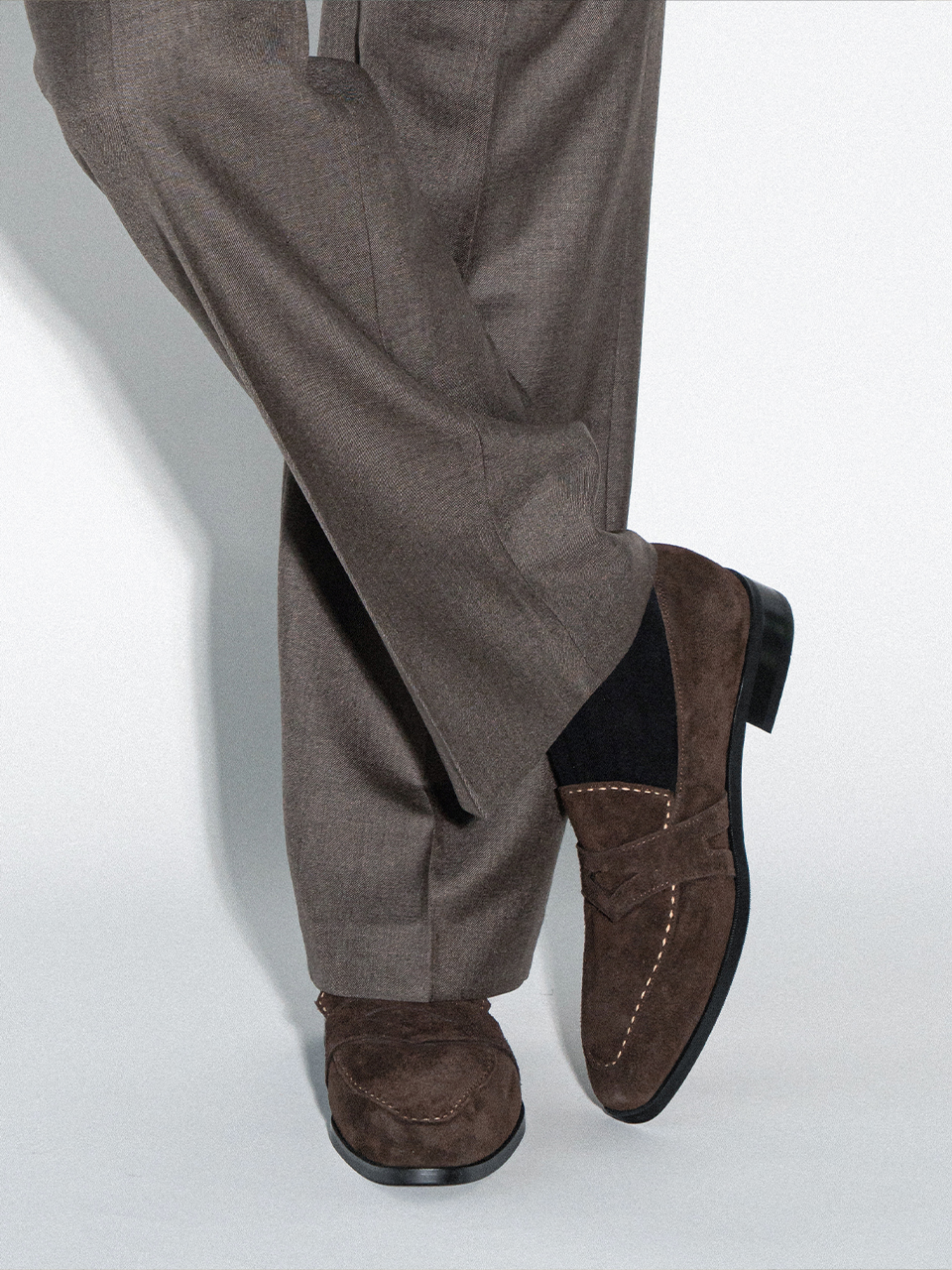 Ardor Loafers #1010 [Dark brown suede]