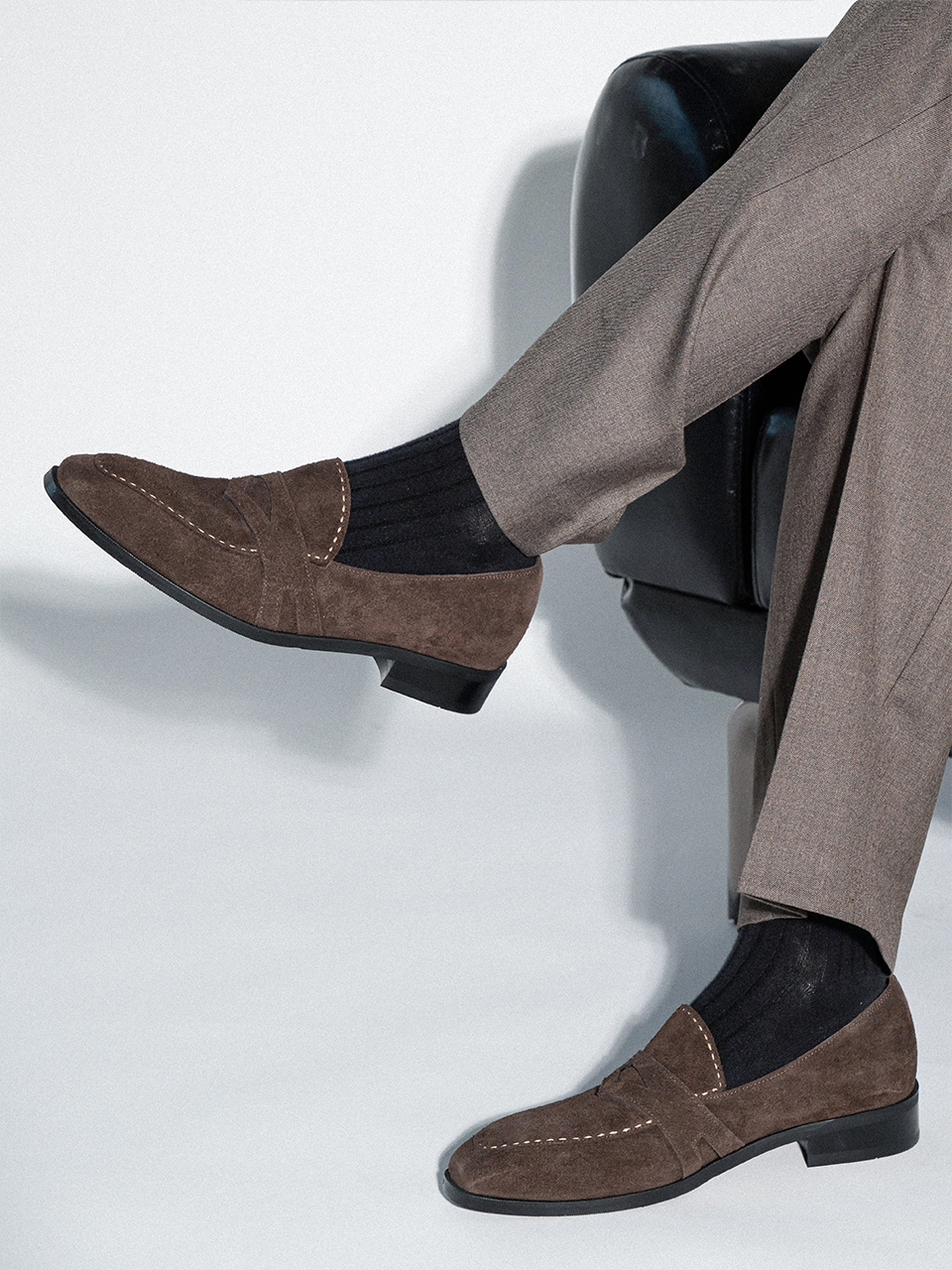 Ardor Loafers #1010 [Dark brown suede]