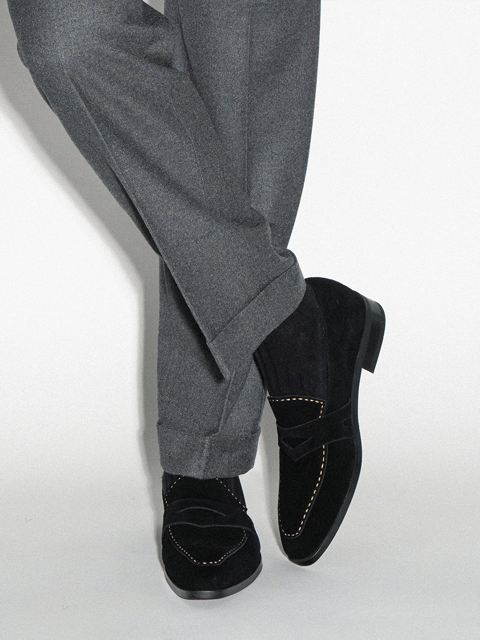 Ardor Loafers #1010 [Black suede]