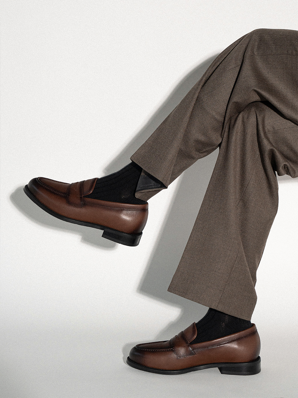 Cimer Penny Loafers #4405 [Dark brown]