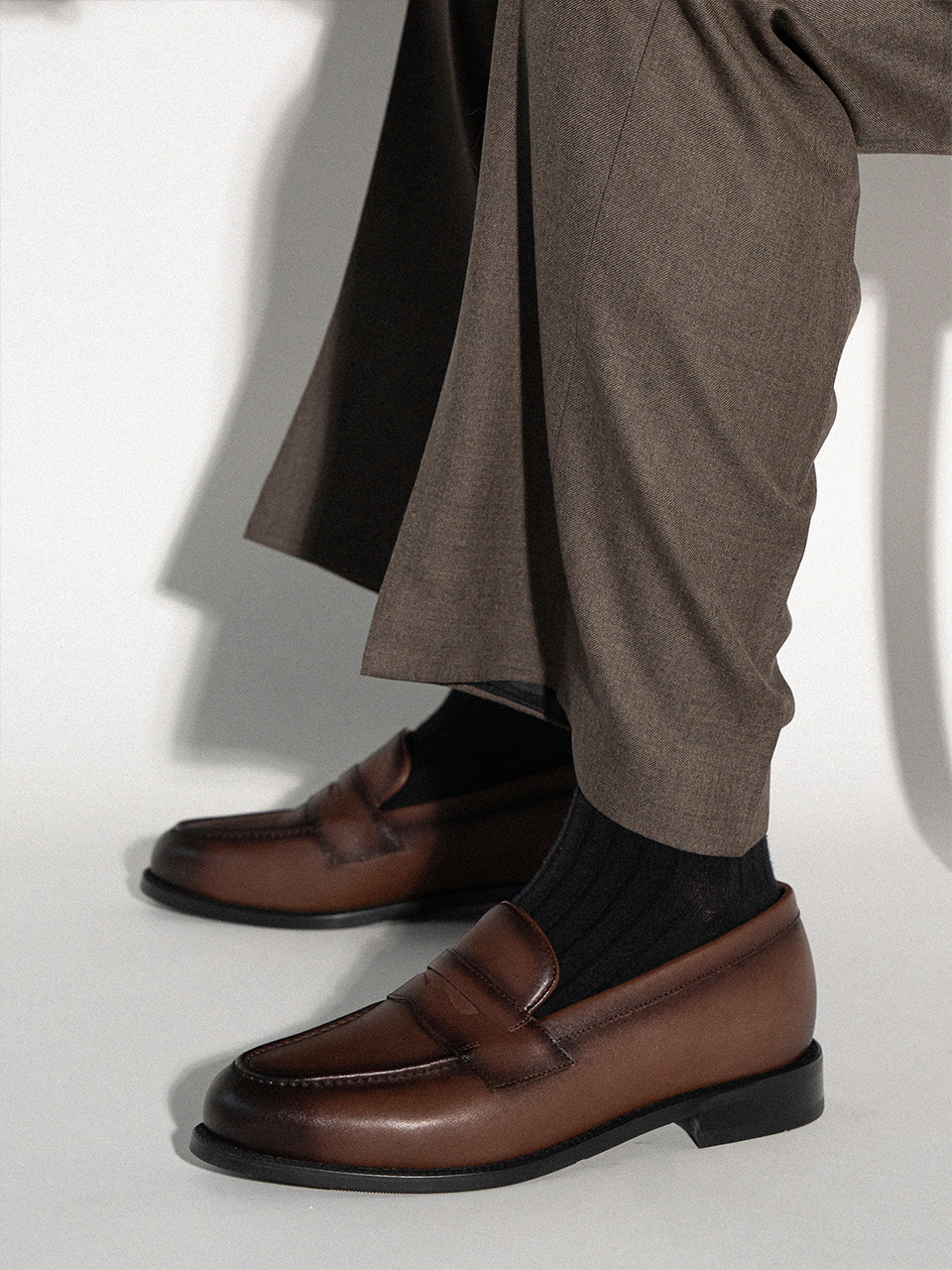 Cimer Penny Loafers #4405 [Dark brown]