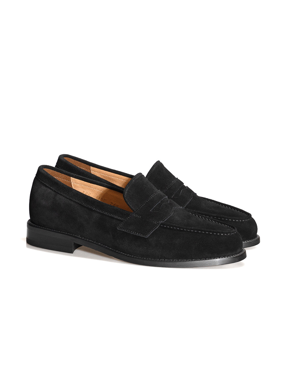 Cimer Penny Loafers #4405 [Black suede]