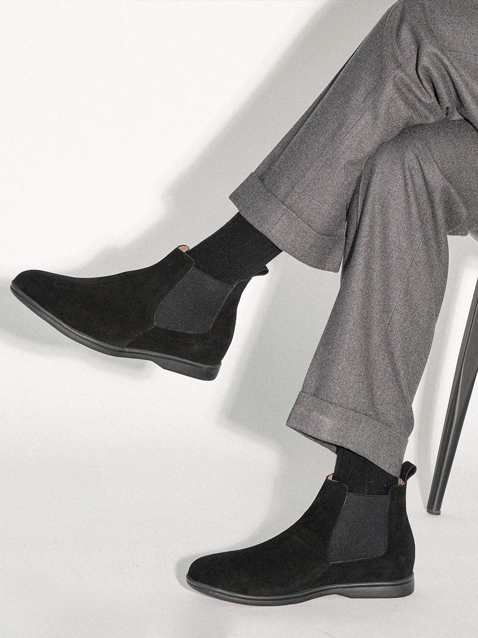 Resort Chelsea Boots #505B [Black suede]