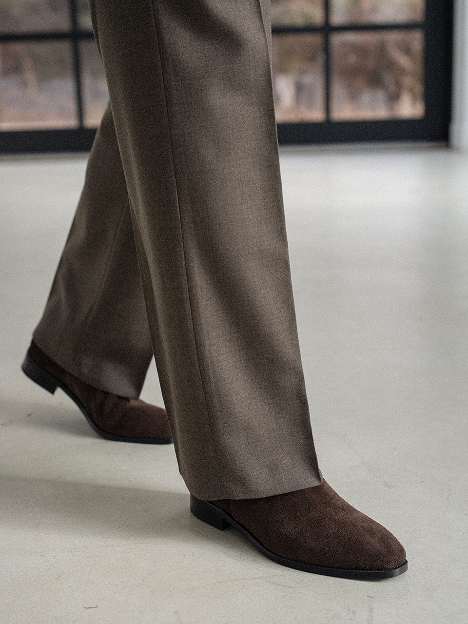 Ardor Chelsea boots #126 [Dark brown suede]