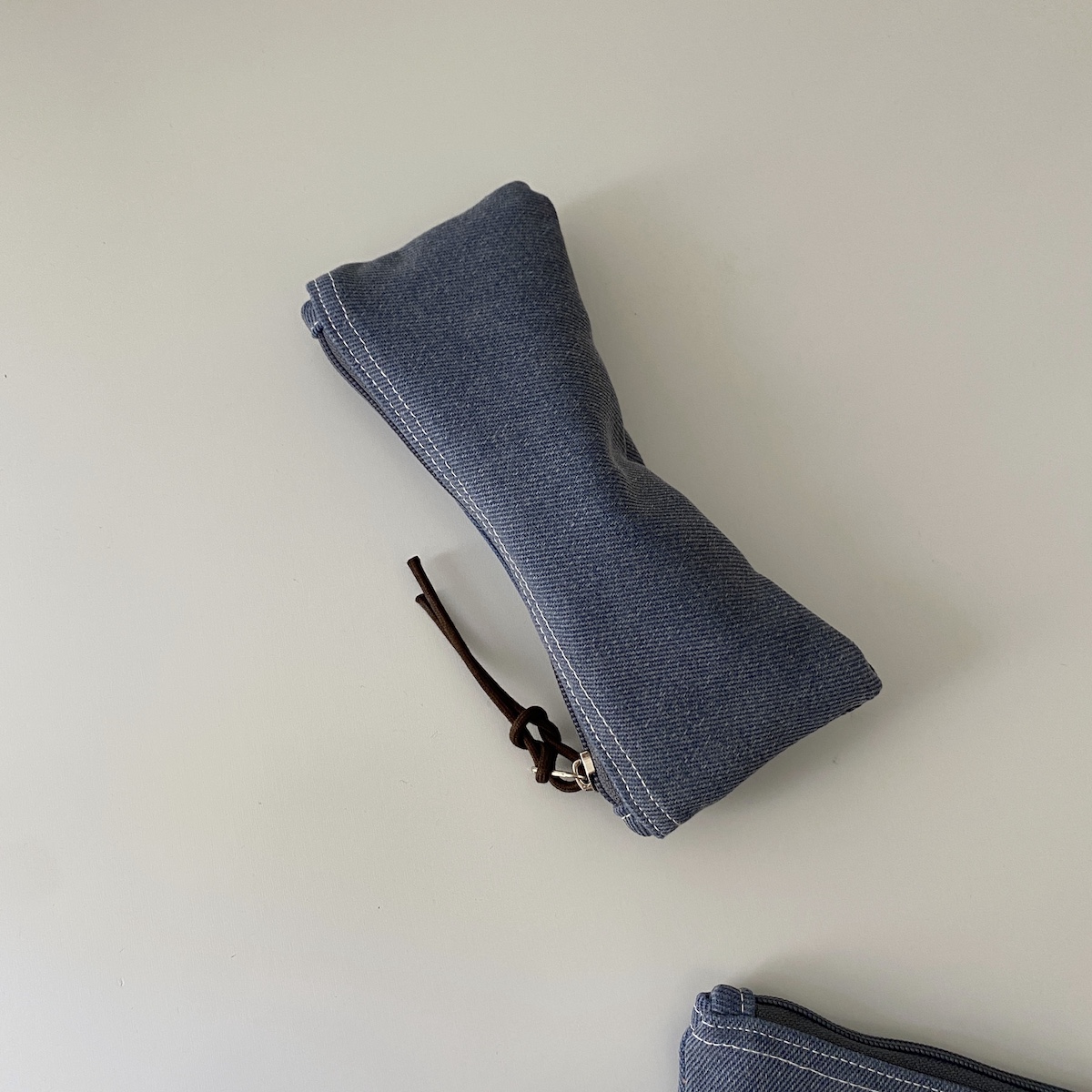 빈티지 데님 필통(Vintage denim pencil case)