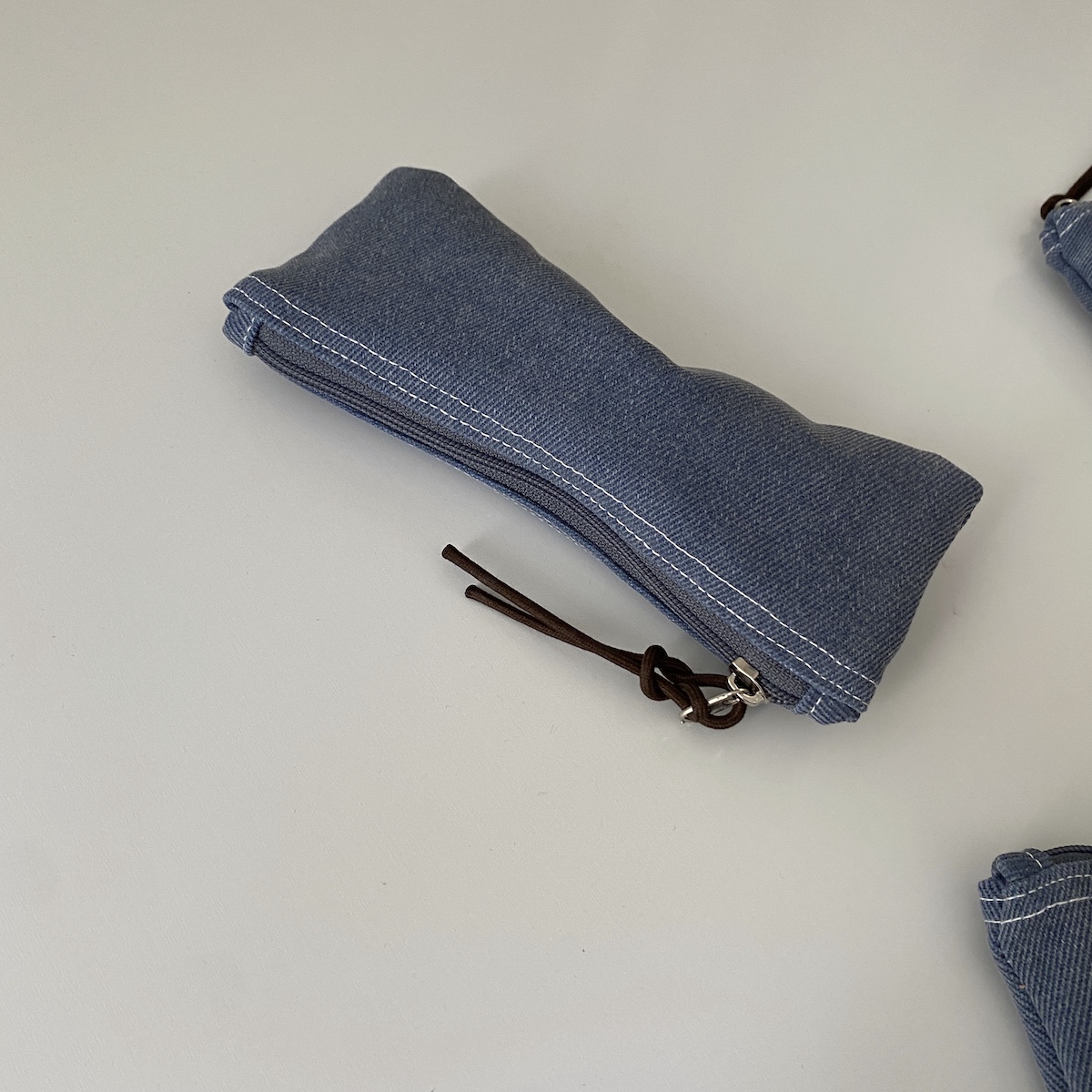 빈티지 데님 필통(Vintage denim pencil case)