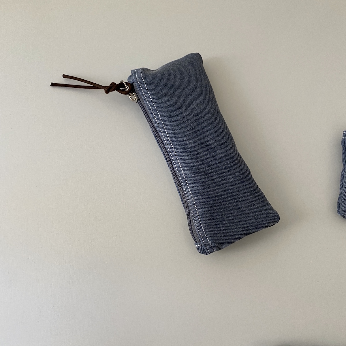 빈티지 데님 필통(Vintage denim pencil case)